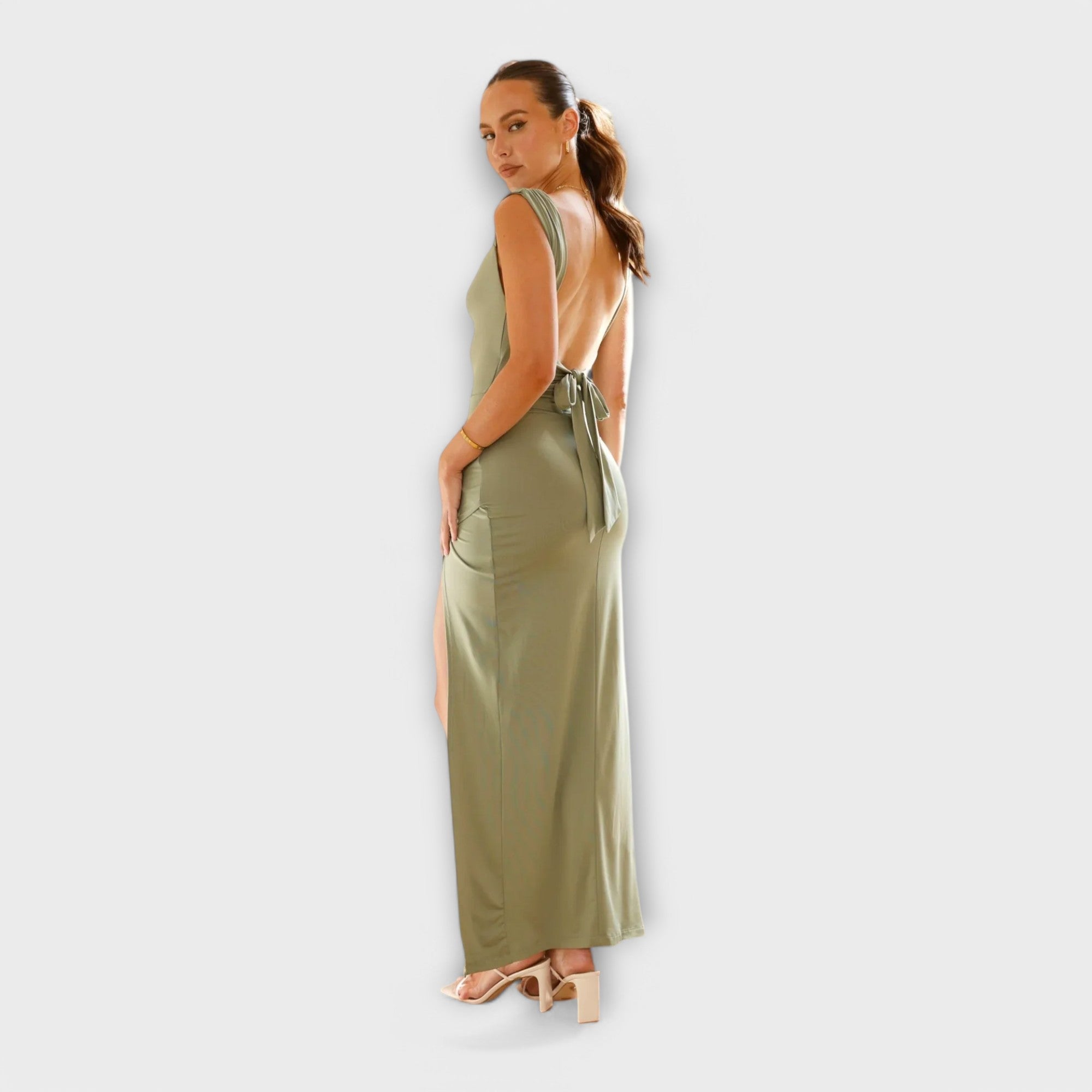 Vestido Midi de Punto Canalé | Vel