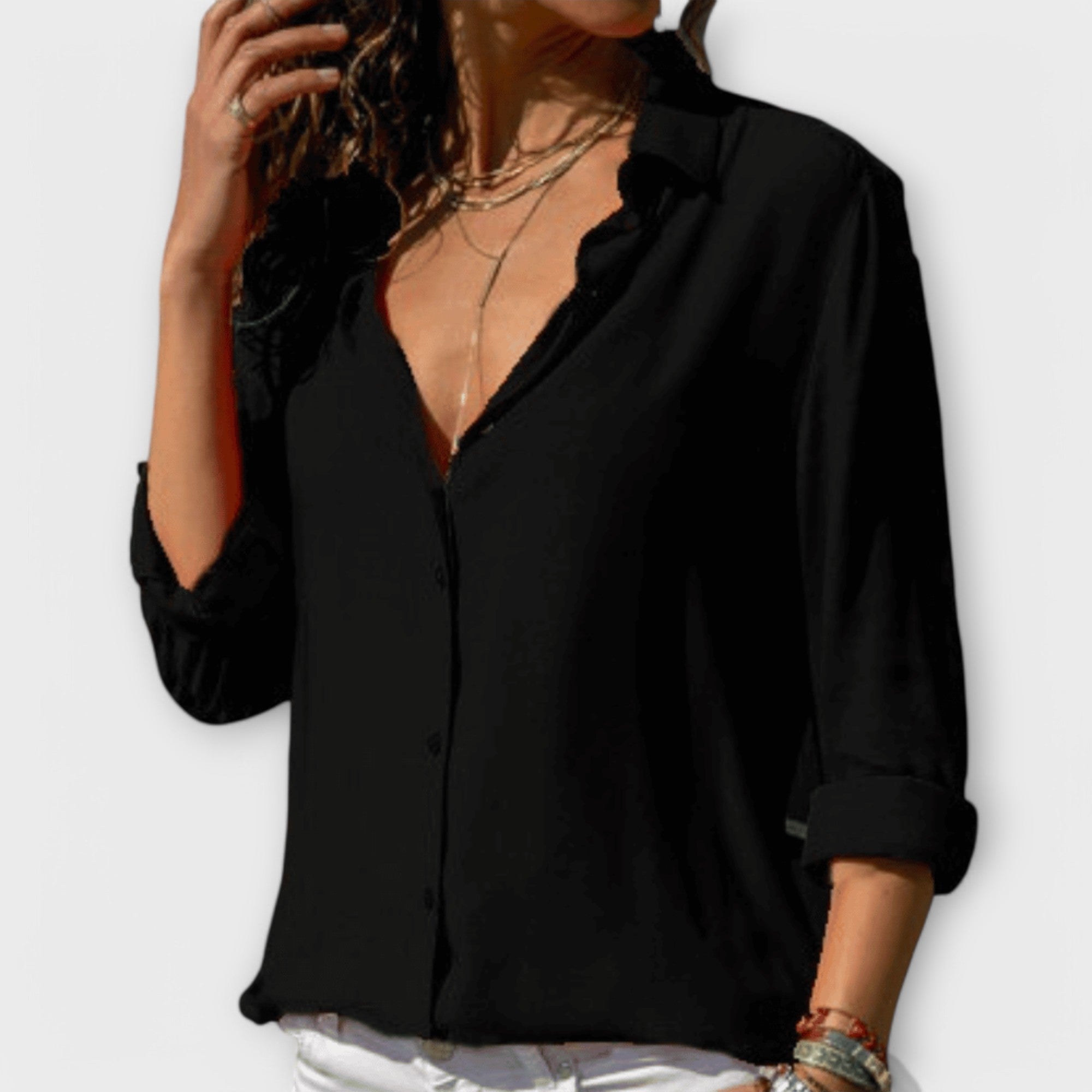 Blusa Perfecta de Tejido Fluido para Mujer | Kamilly