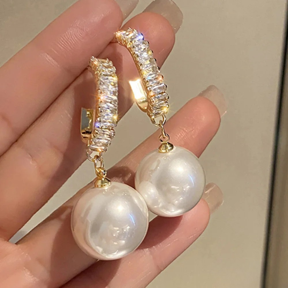 Pendientes de Perlas y Circonitas para Novia | Olli