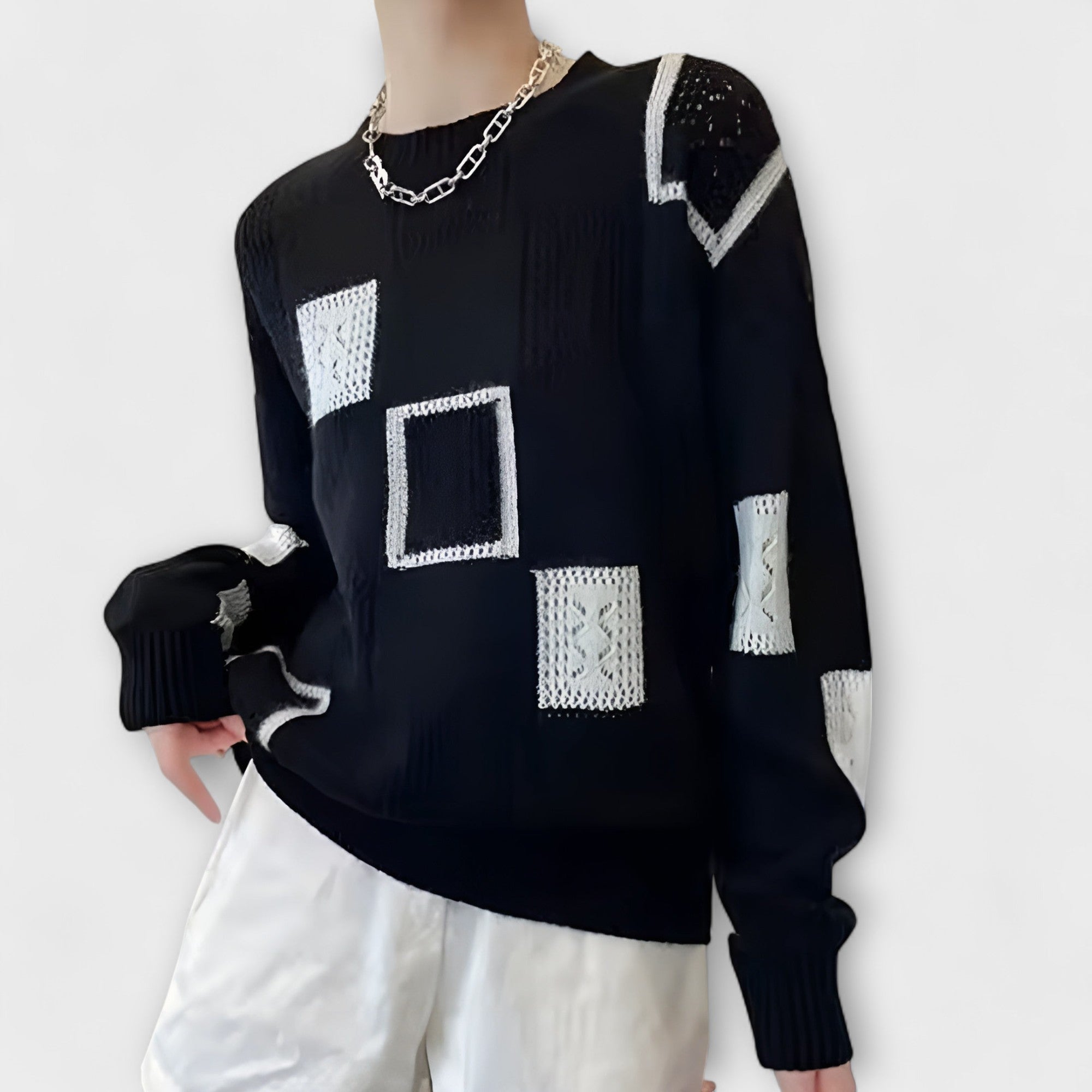 Jersey de Punto Favorecedor con Cuello en V Reya | Susi