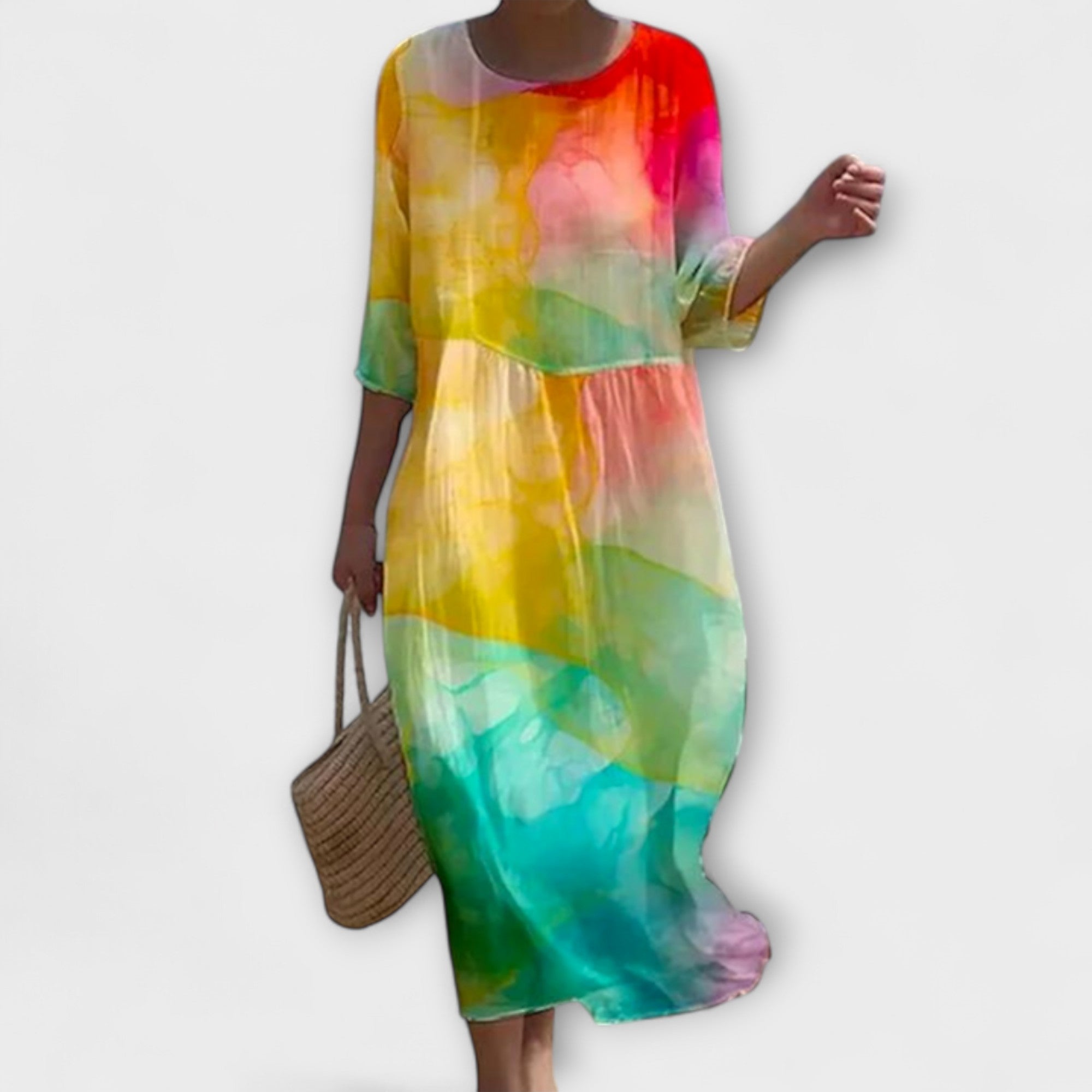 Vestido Largo de Flores para Mujer | Rixa