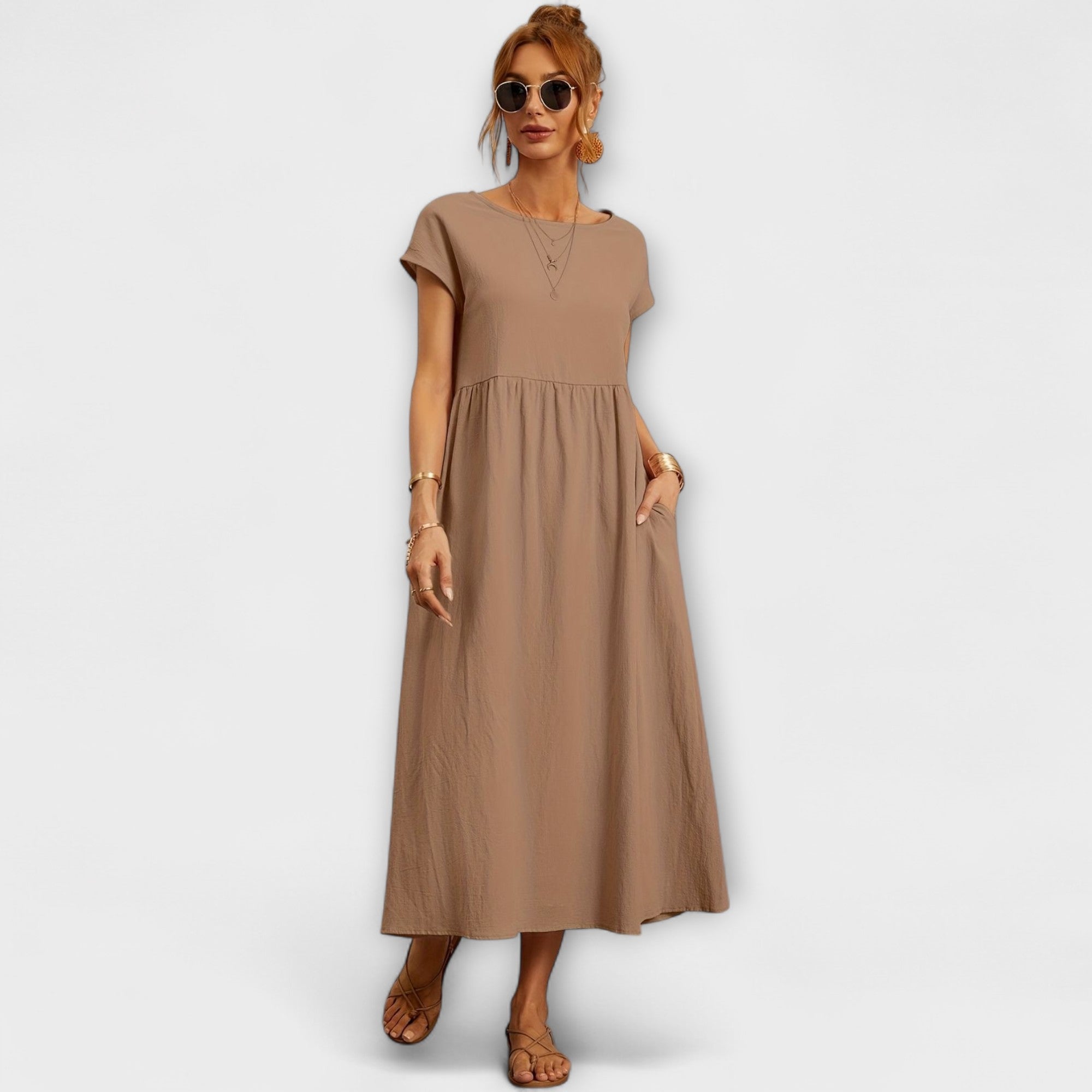 Vestido Largo Blanco Estilo Boho |   Kira