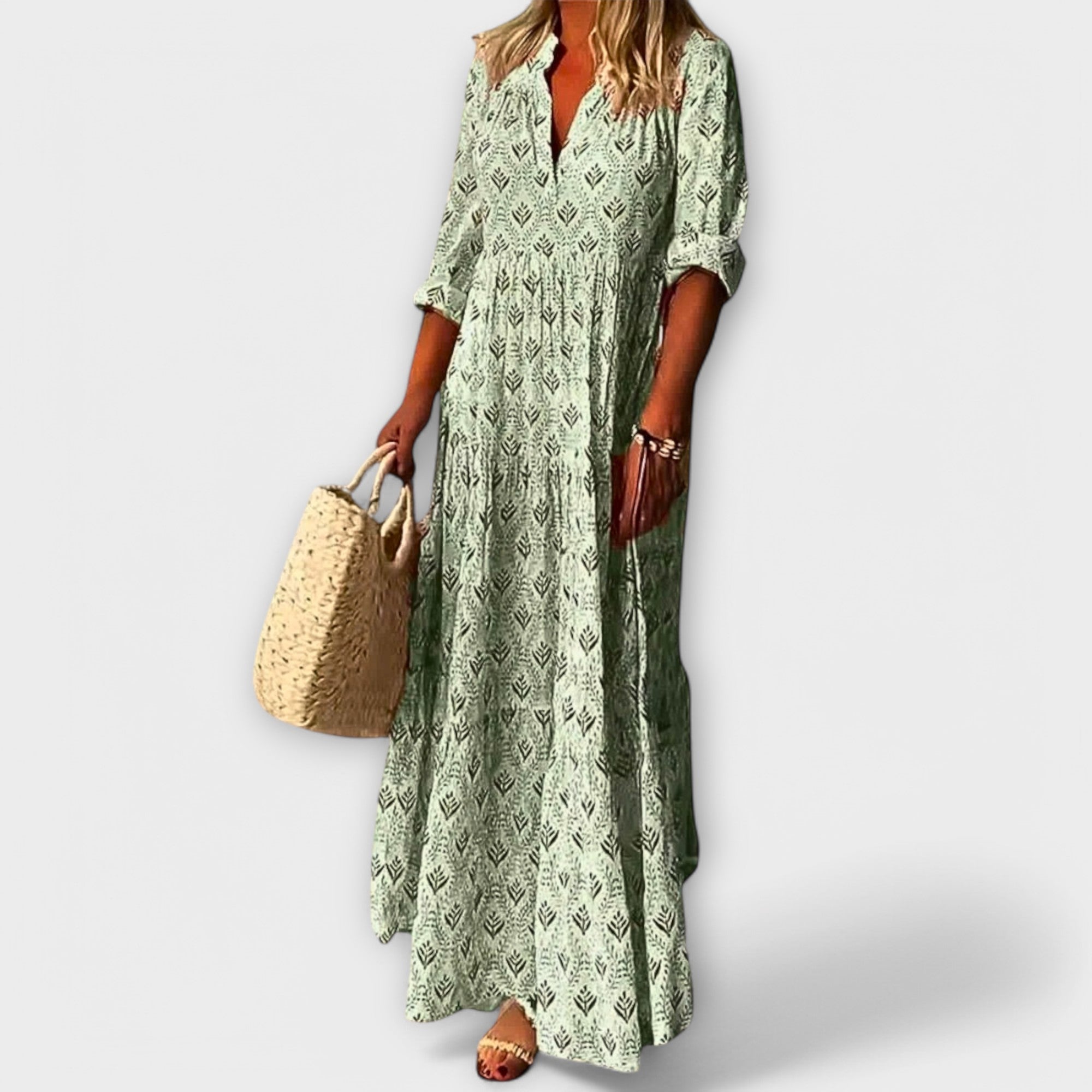 Vestido Largo de Primavera Estampado Sera | Bethany