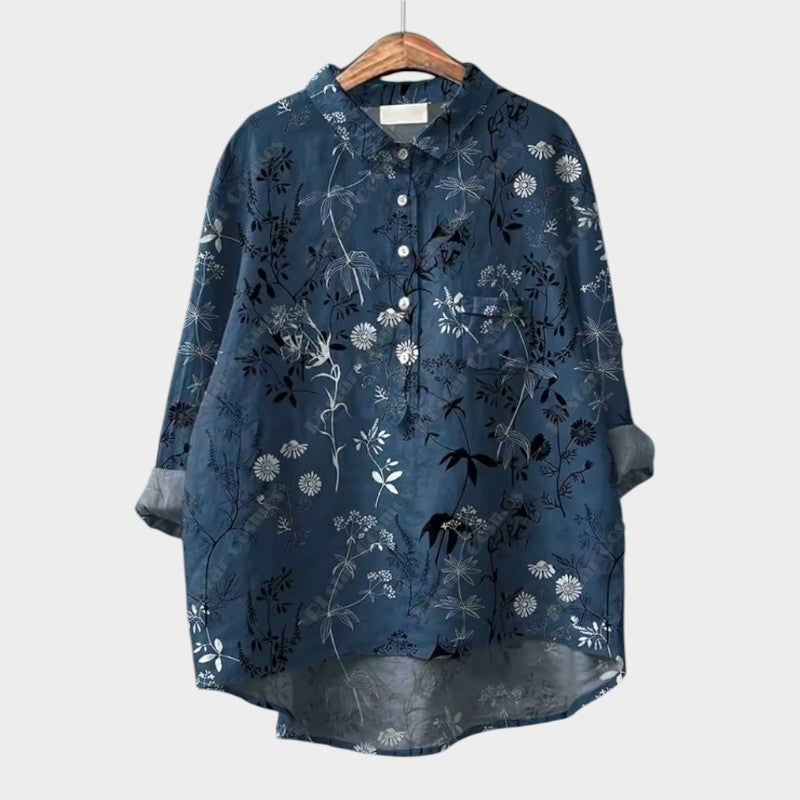 Premium Blouse with Lace Trim | Jali