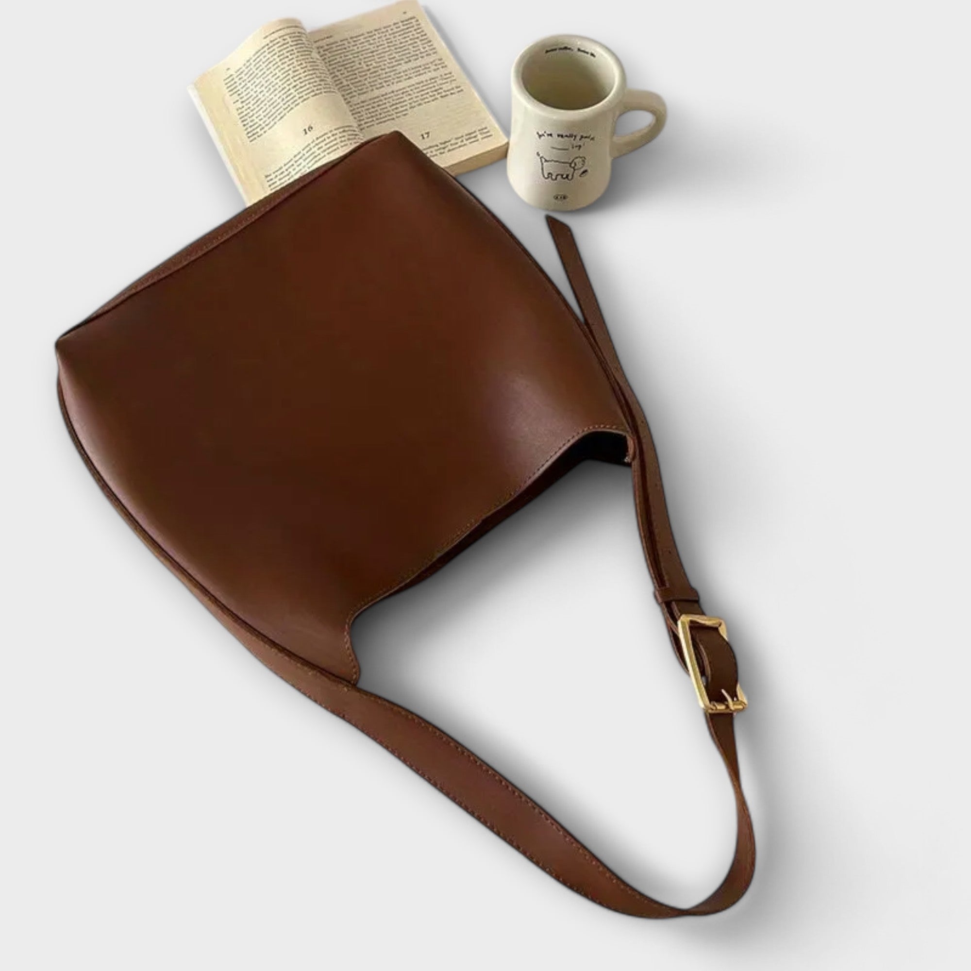 Bolso de Hombro de Piel Elegante para Mujer | Lua