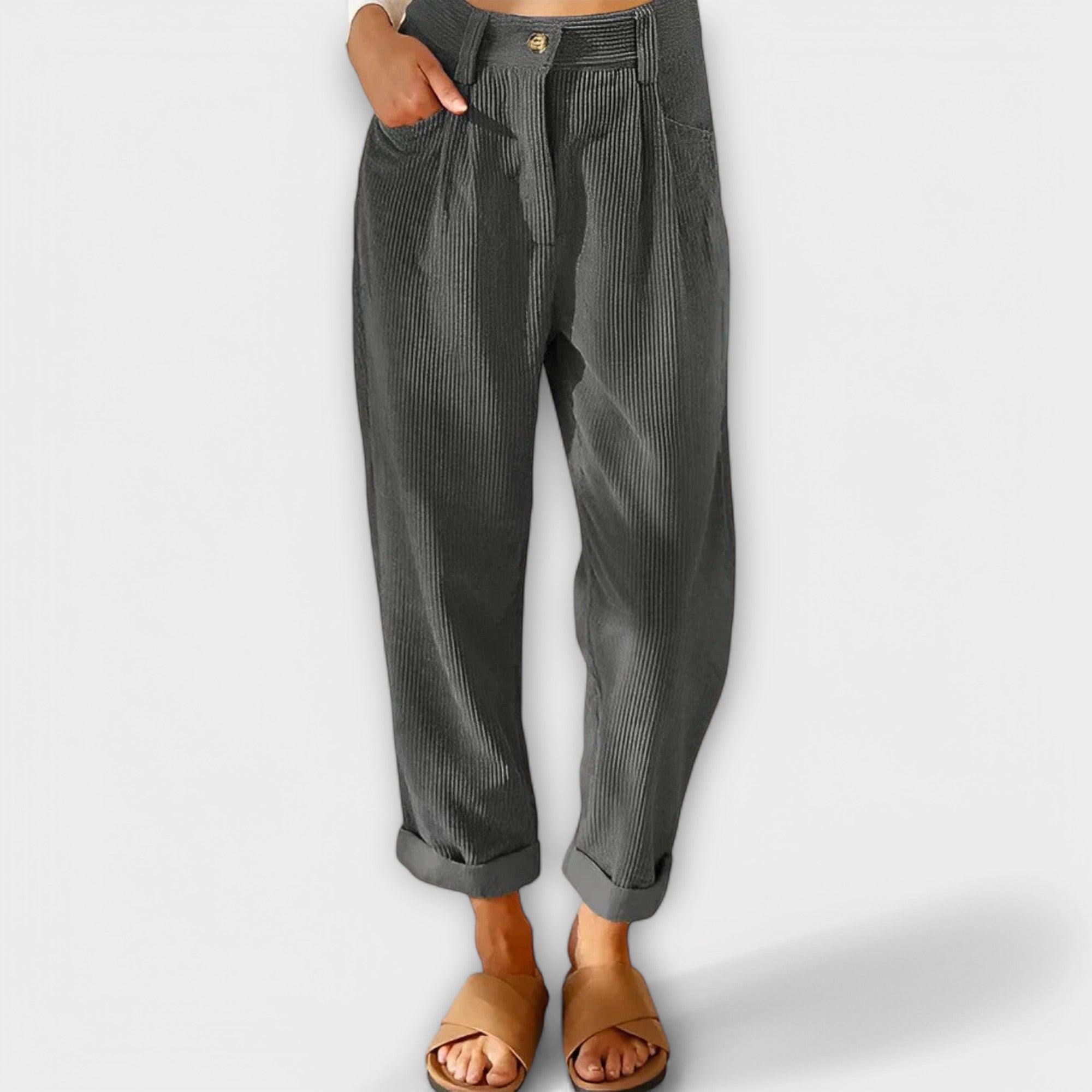 Pantalones de Pana de Pernera Ancha | Kyra