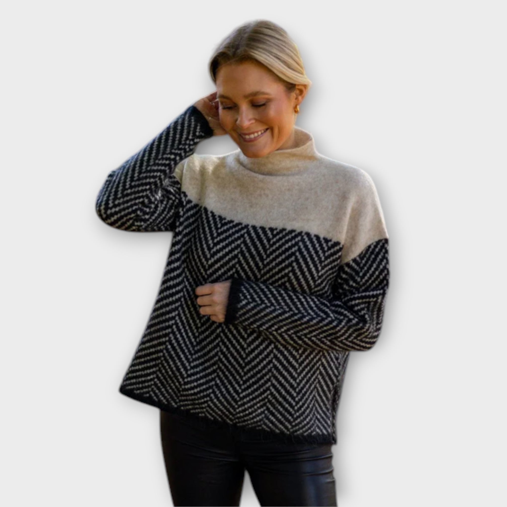 Camiseta de Cuello Alto Suave para Mujer | Brunna