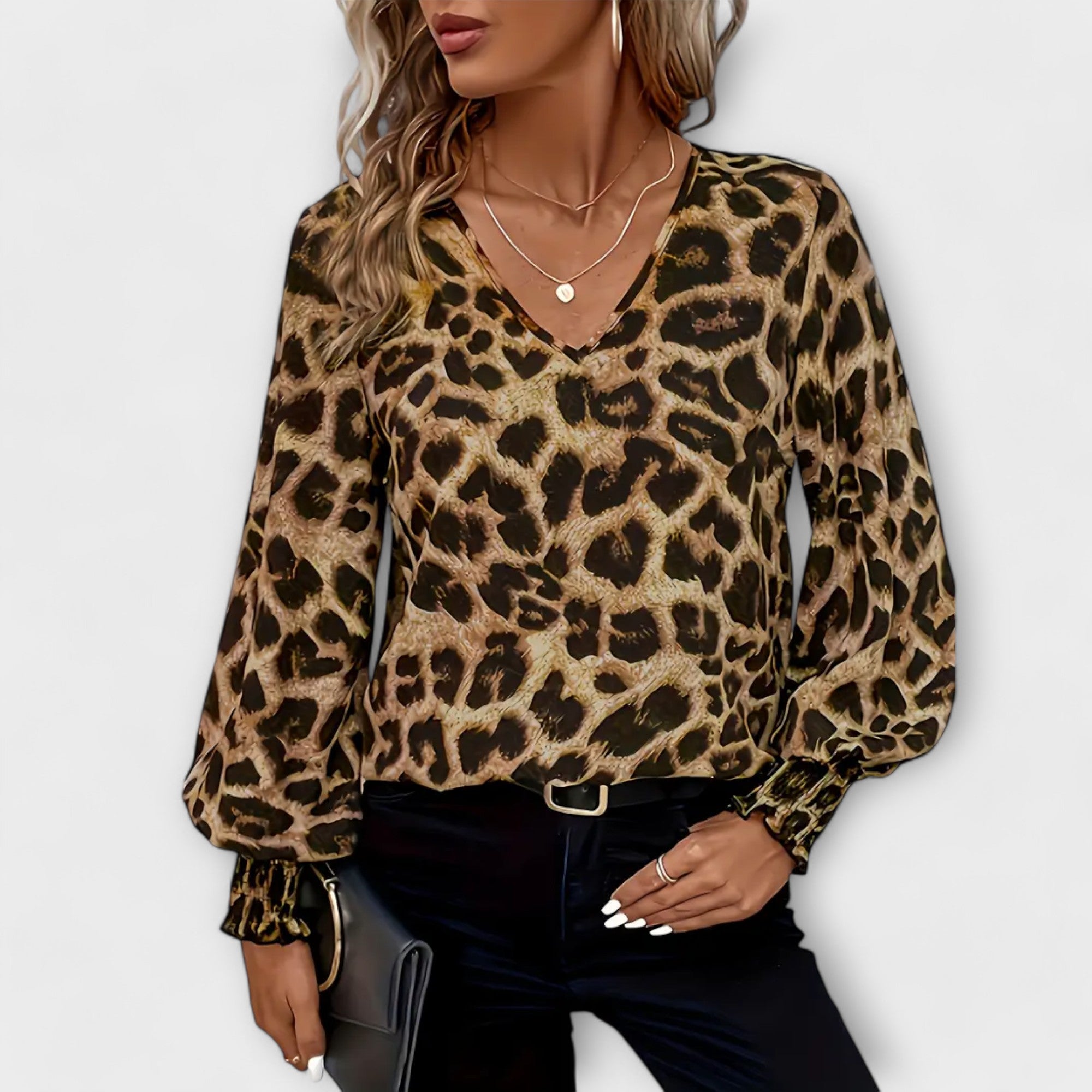 Blusa de Leopardo Elegante para Mujer | Vaya