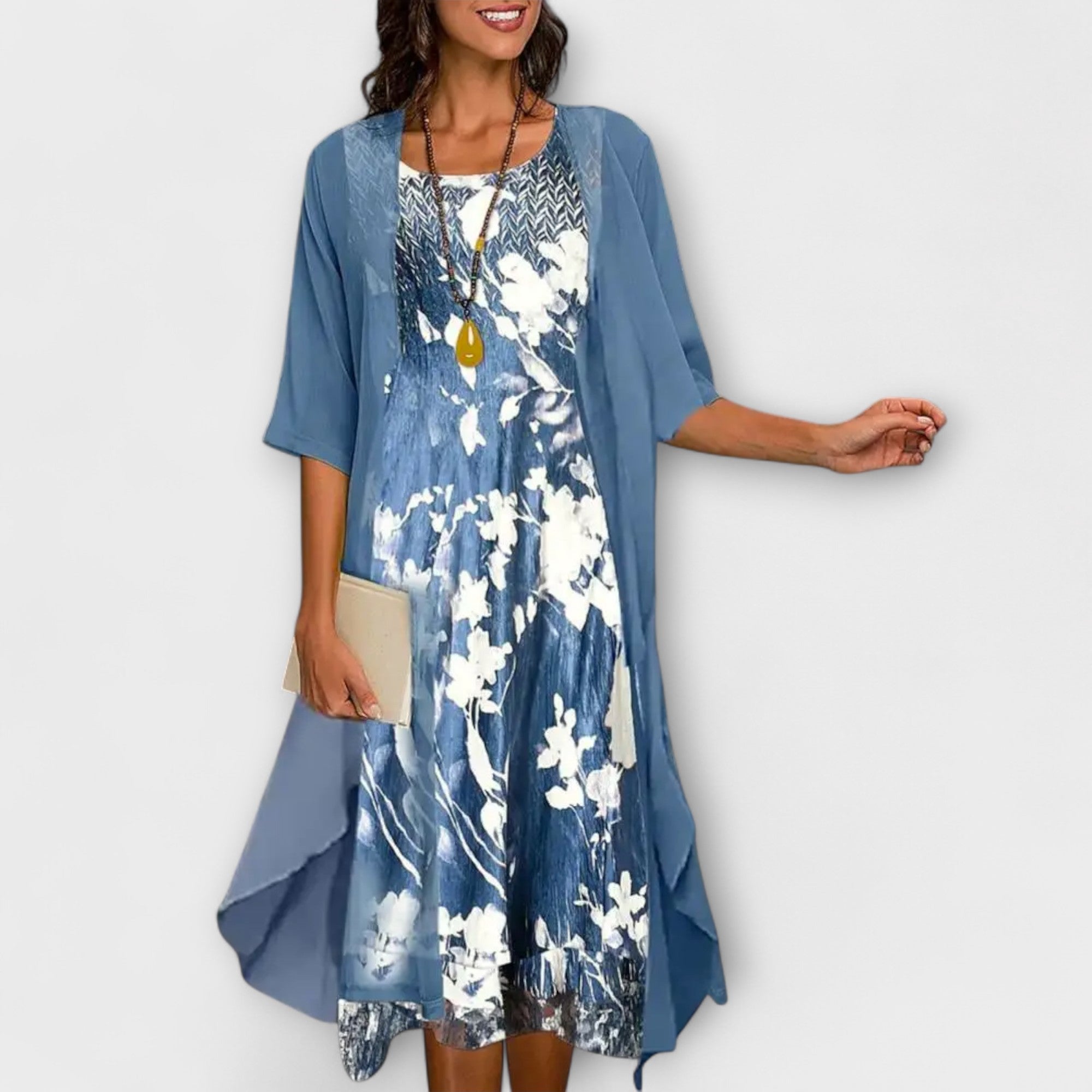 Vestido-Cárdigan de Punto Midi Sussie | Camilly