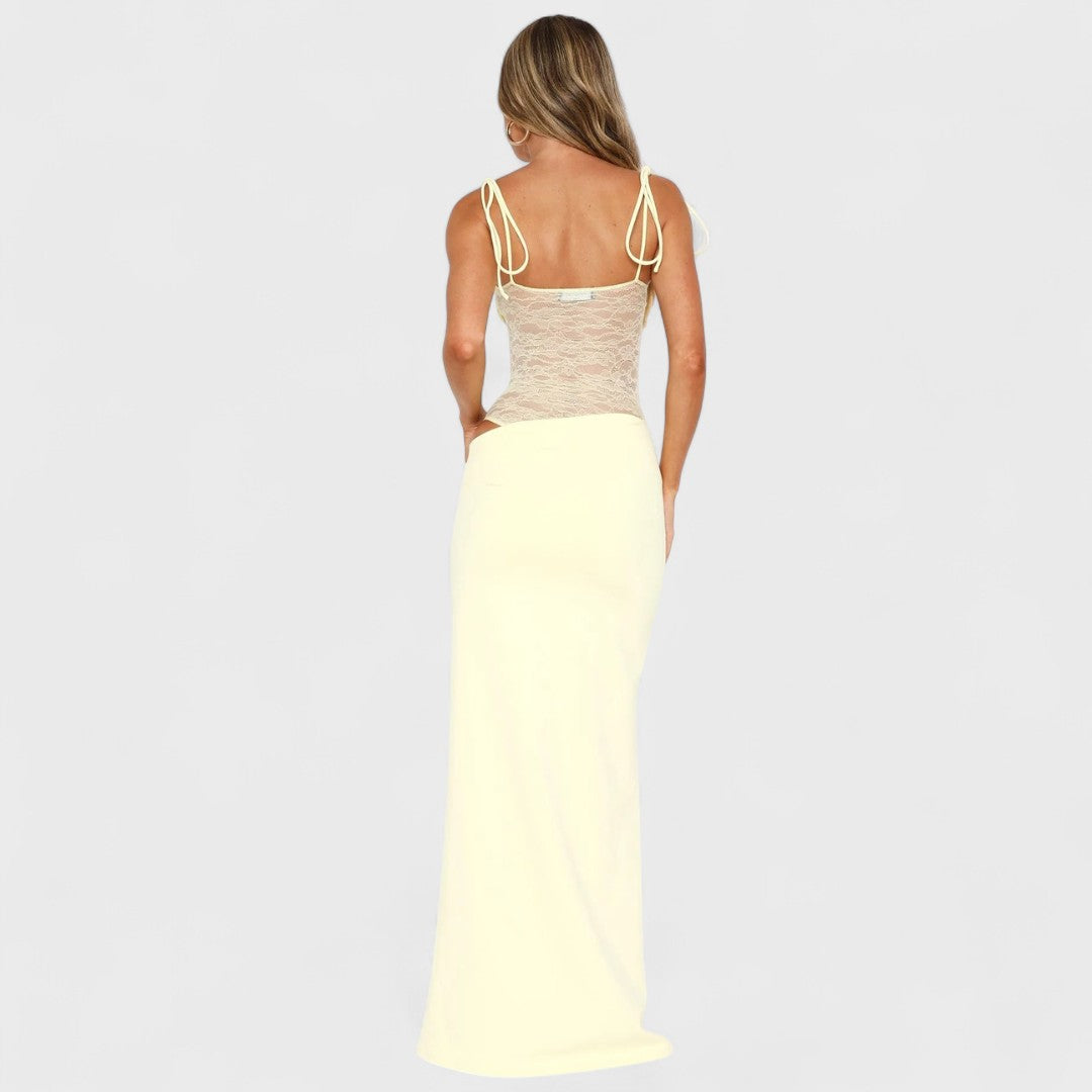 Maxi Vestido Bohemio con Volantes | Versa