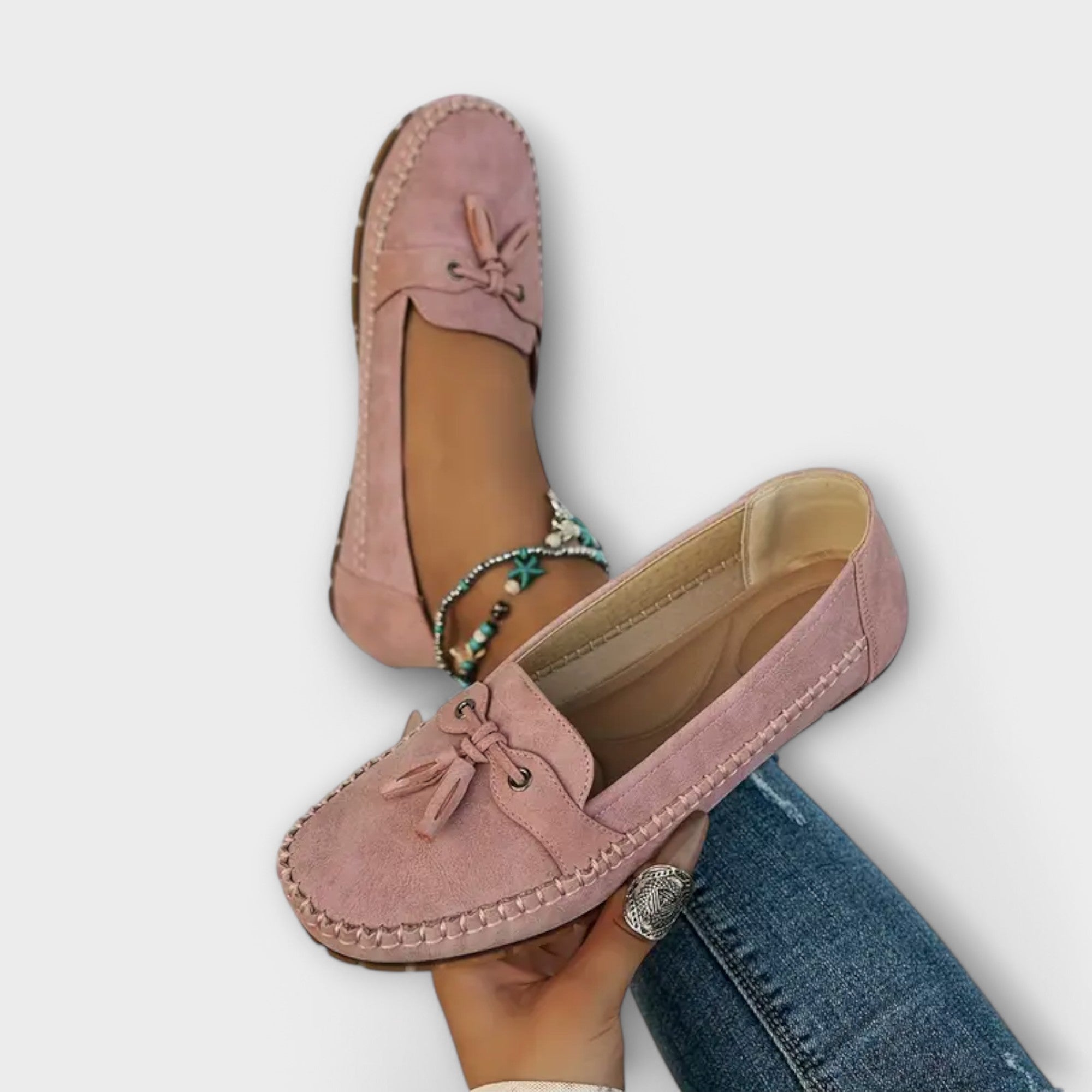 Mocasines de Piel con Plataforma para Mujer | Ori