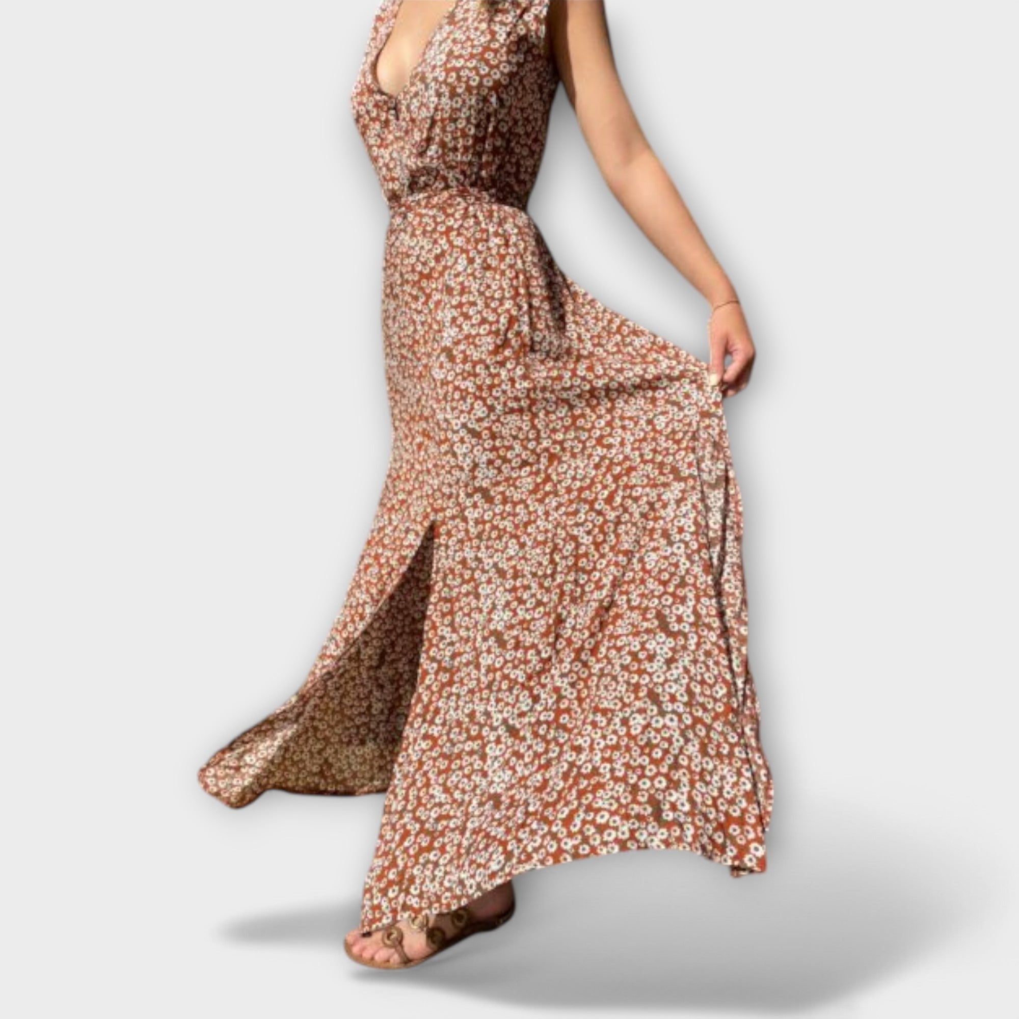 Maxi Vestido Bohemio Largo y Fluido | Eloa