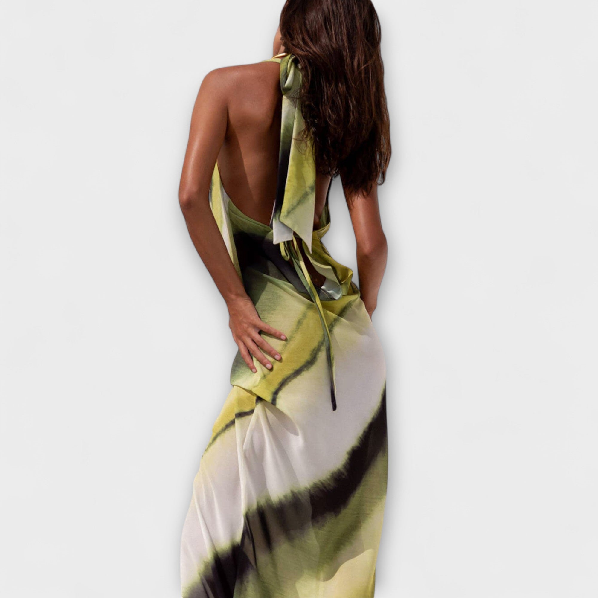 Vestido Largo Tie-Dye en Degradado | Maxi Vestido Bohemio de Verano