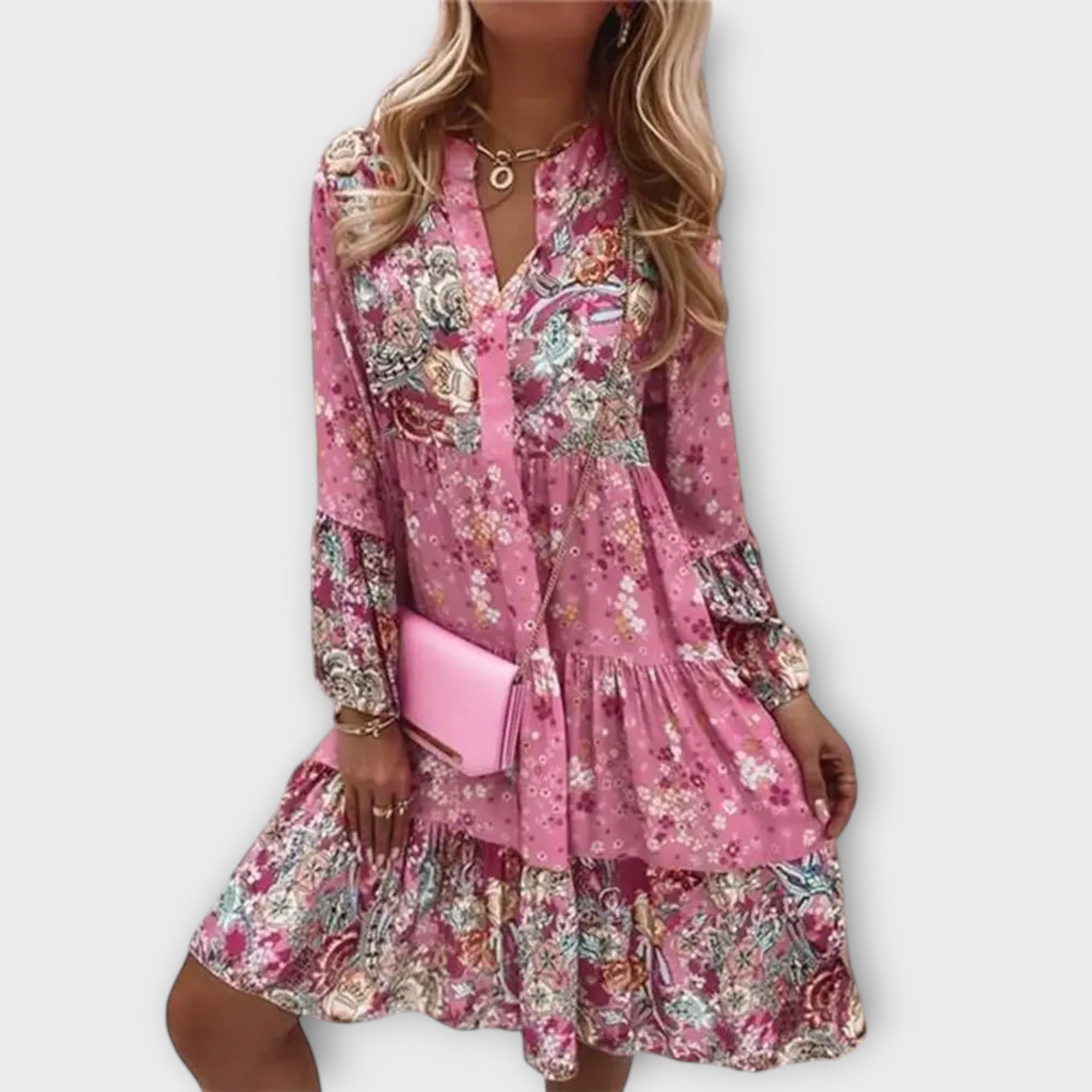 Vestido de Verano Bohemio con Corte en A Valer | Vicky