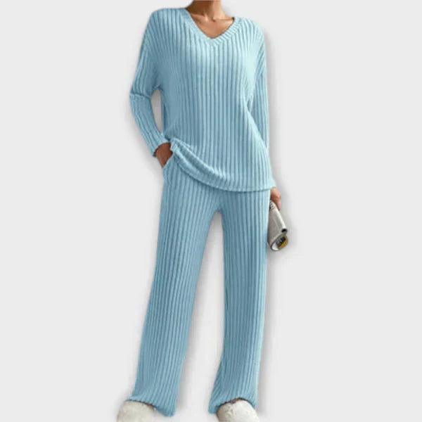 Conjunto Loungewear de Punto Canalé para Mujer | Samantha