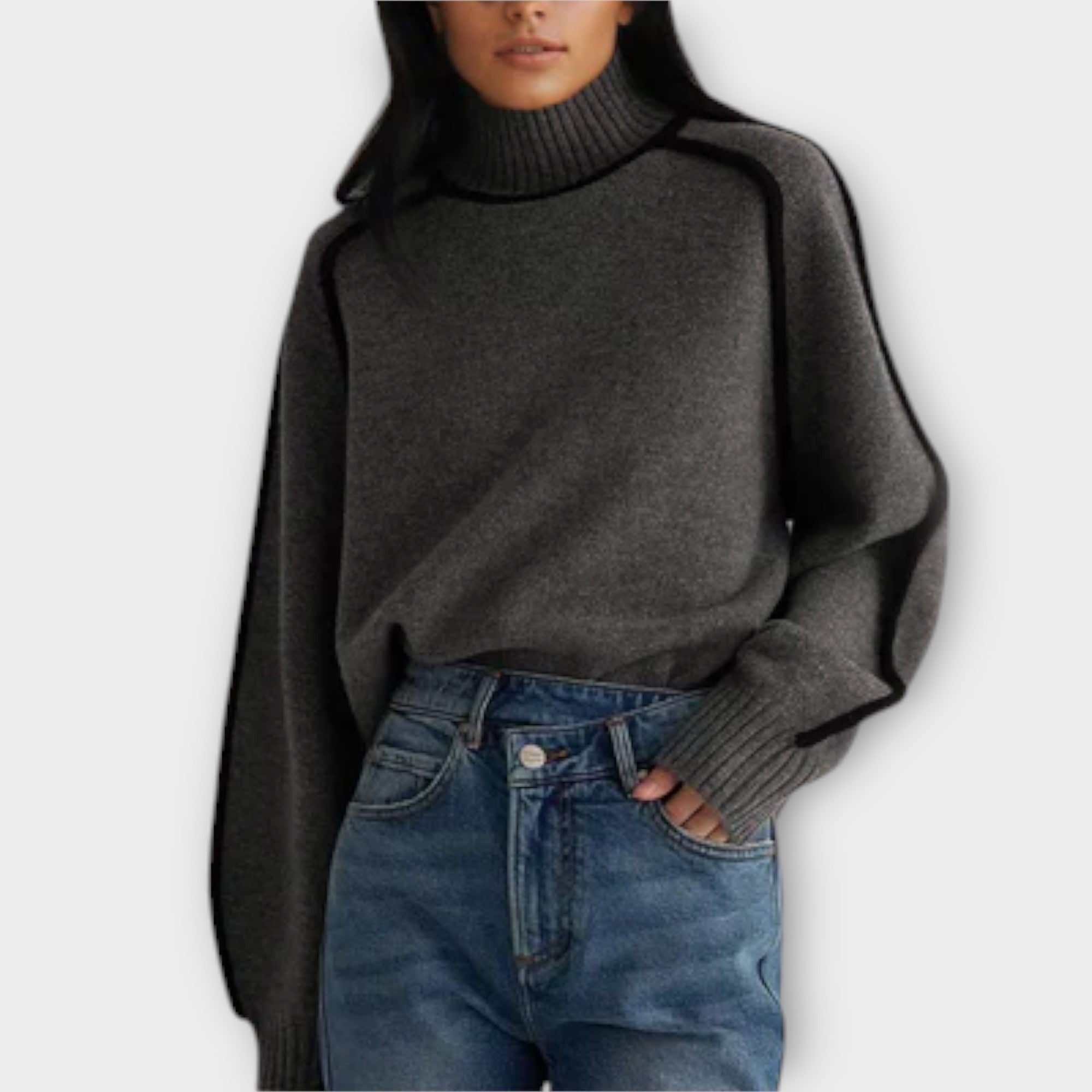 Jersey de Cuello Alto Suave y Elegante para Mujer | Lana