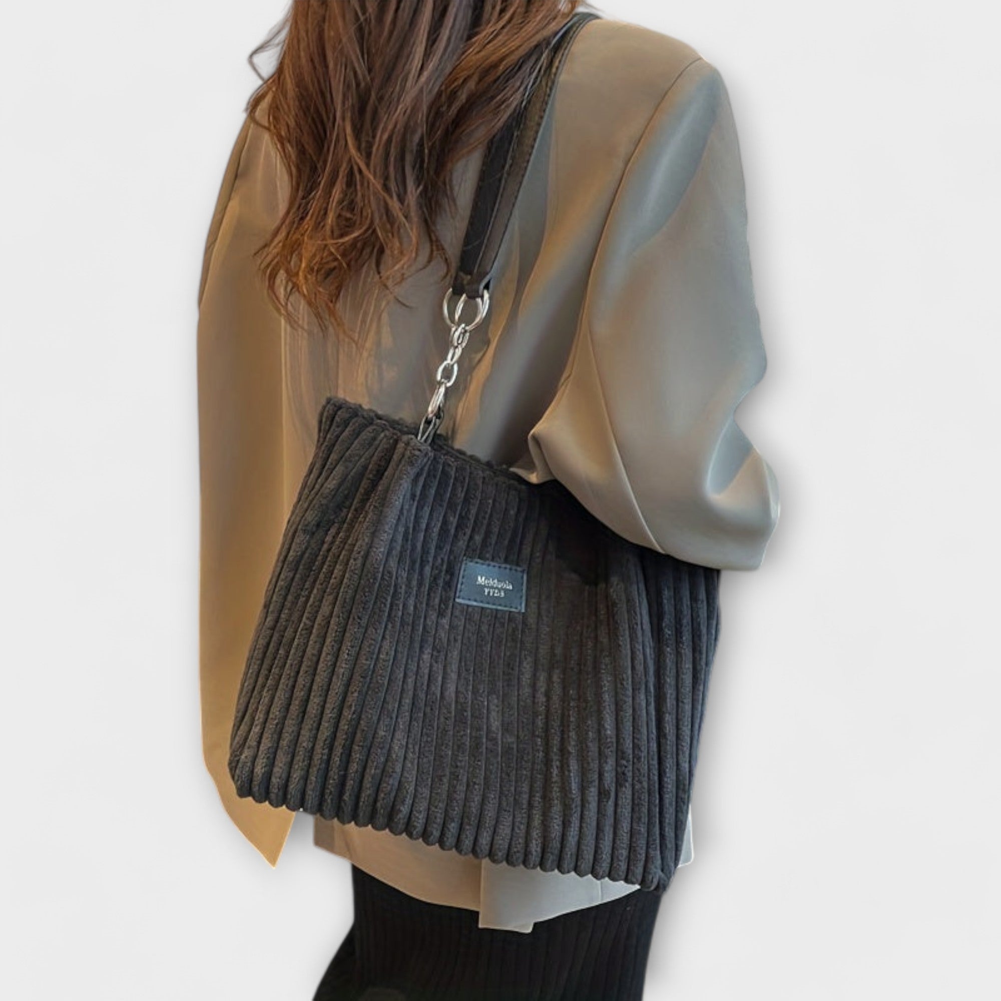 Bolso de Hombro de Pana Suave | Ana