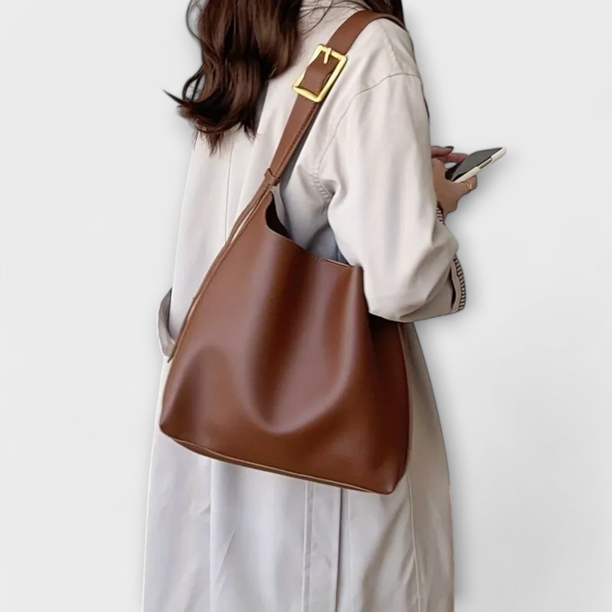 Bolso de Hombro de Piel Elegante para Mujer | Lua