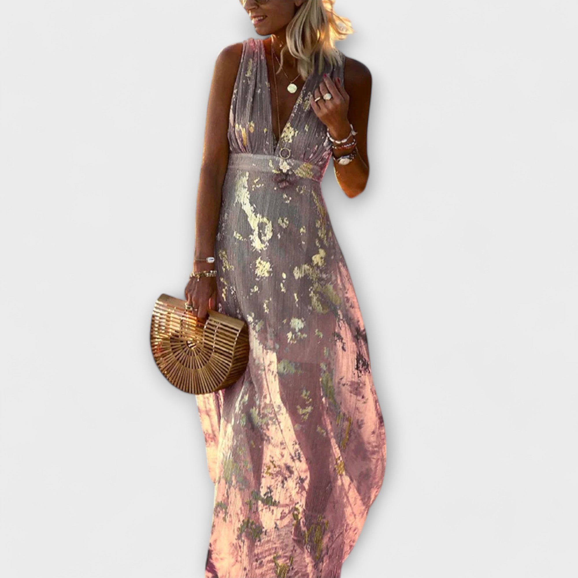 Vestido de Fiesta Largo con Lentejuelas | Valeria