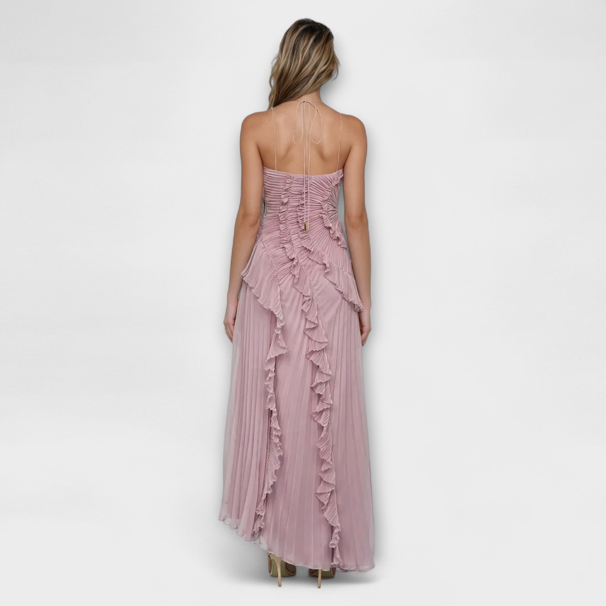 Vestido Largo Elegante sin Mangas | Sani