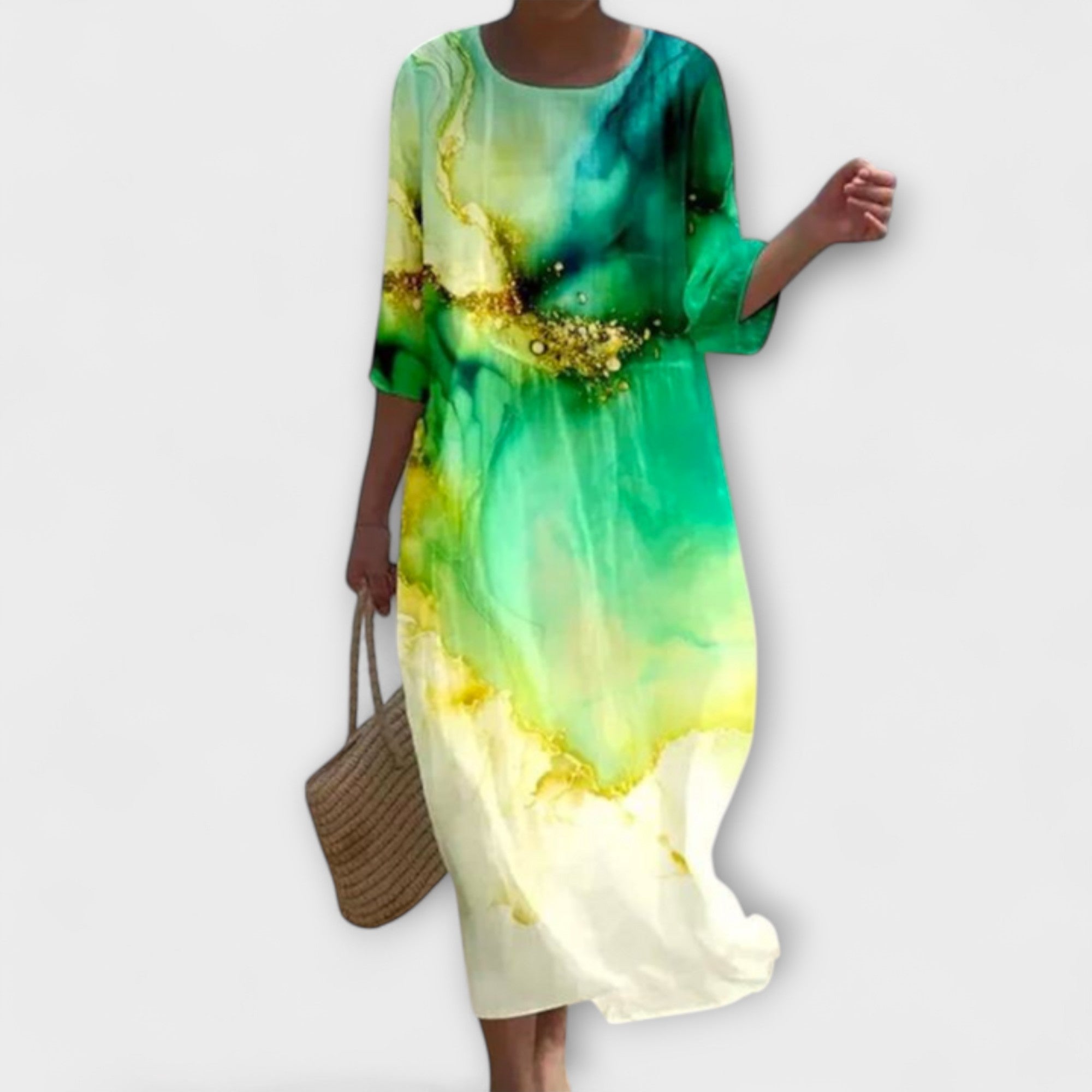 Vestido Largo de Flores para Mujer | Rixa