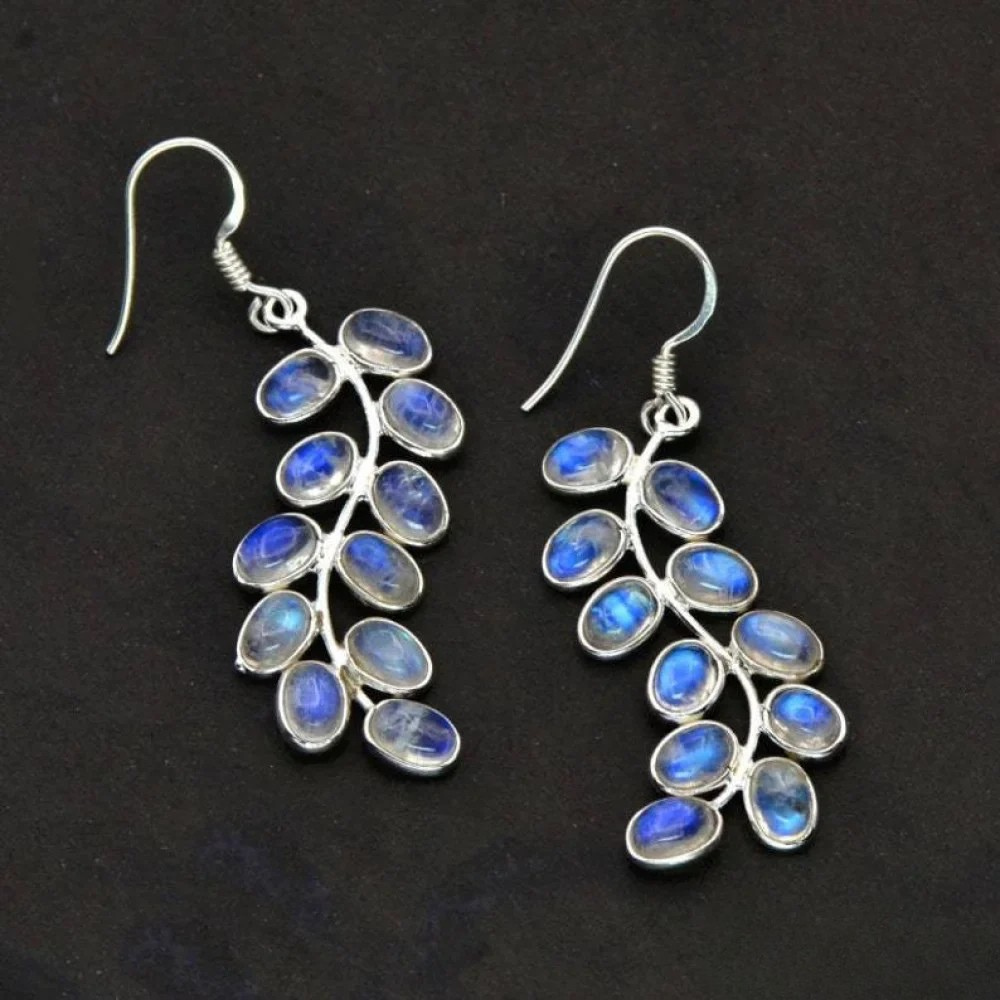 Pendientes de Piedra Luna Natural | Yumi