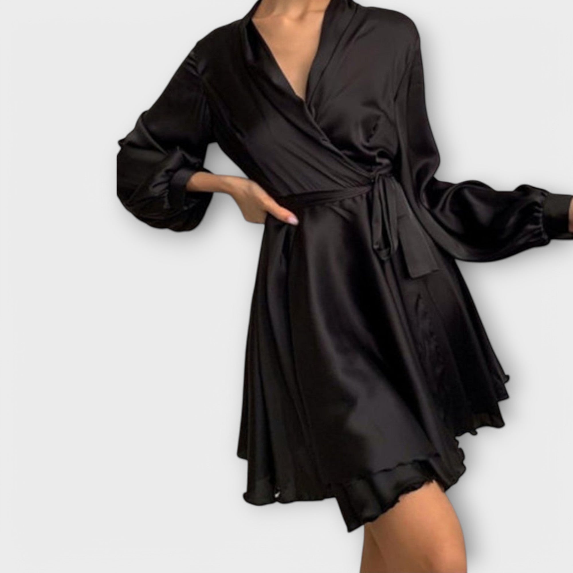 Vestido Lencero de Satén para Fiesta Sascha | Sarah