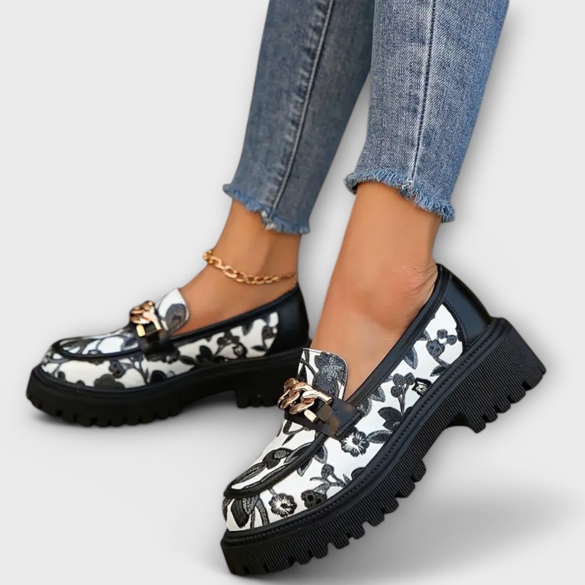 Mocasines Retro de Piel para Mujer  | Sandra
