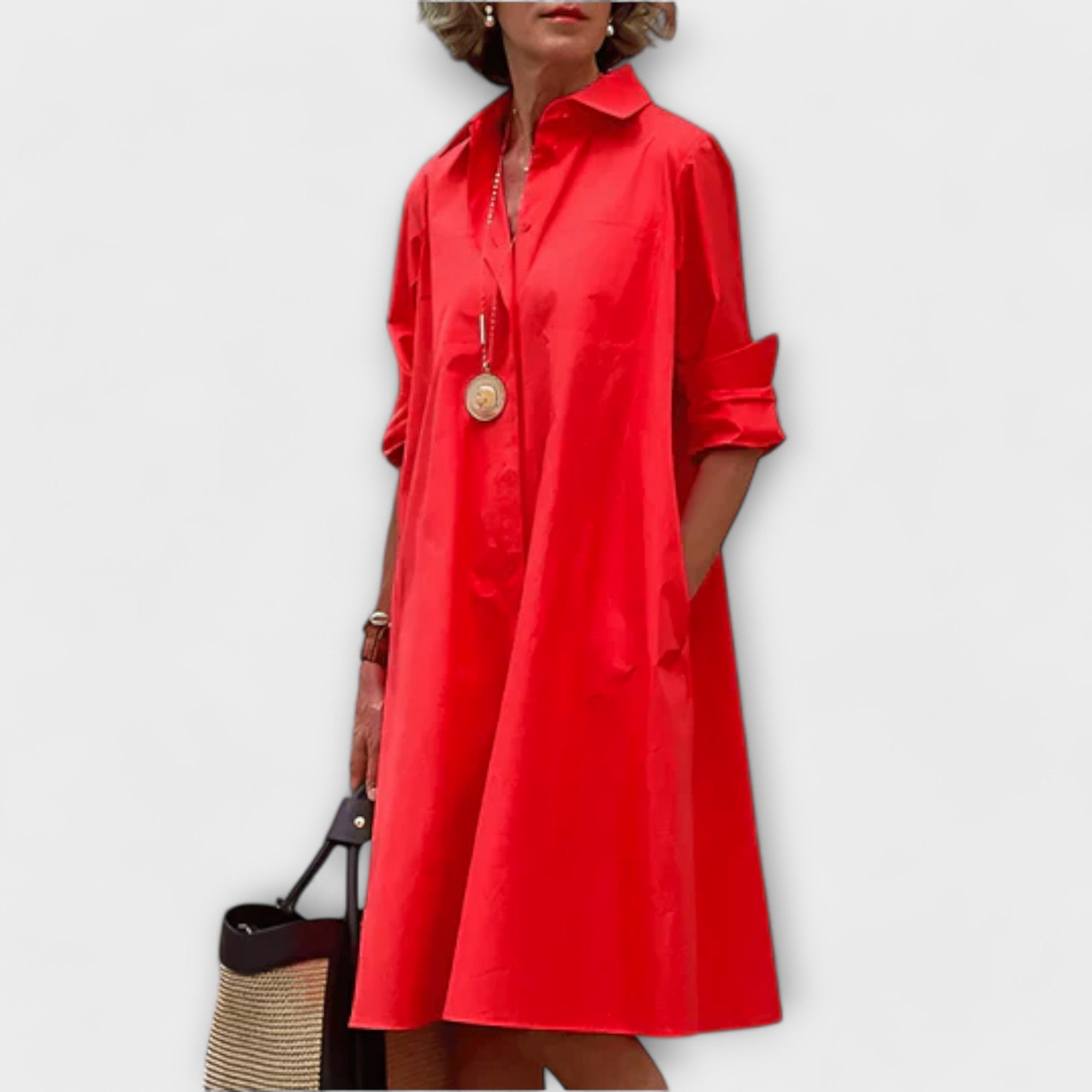 Vestido Camisero Midi para Mujer | Zexo