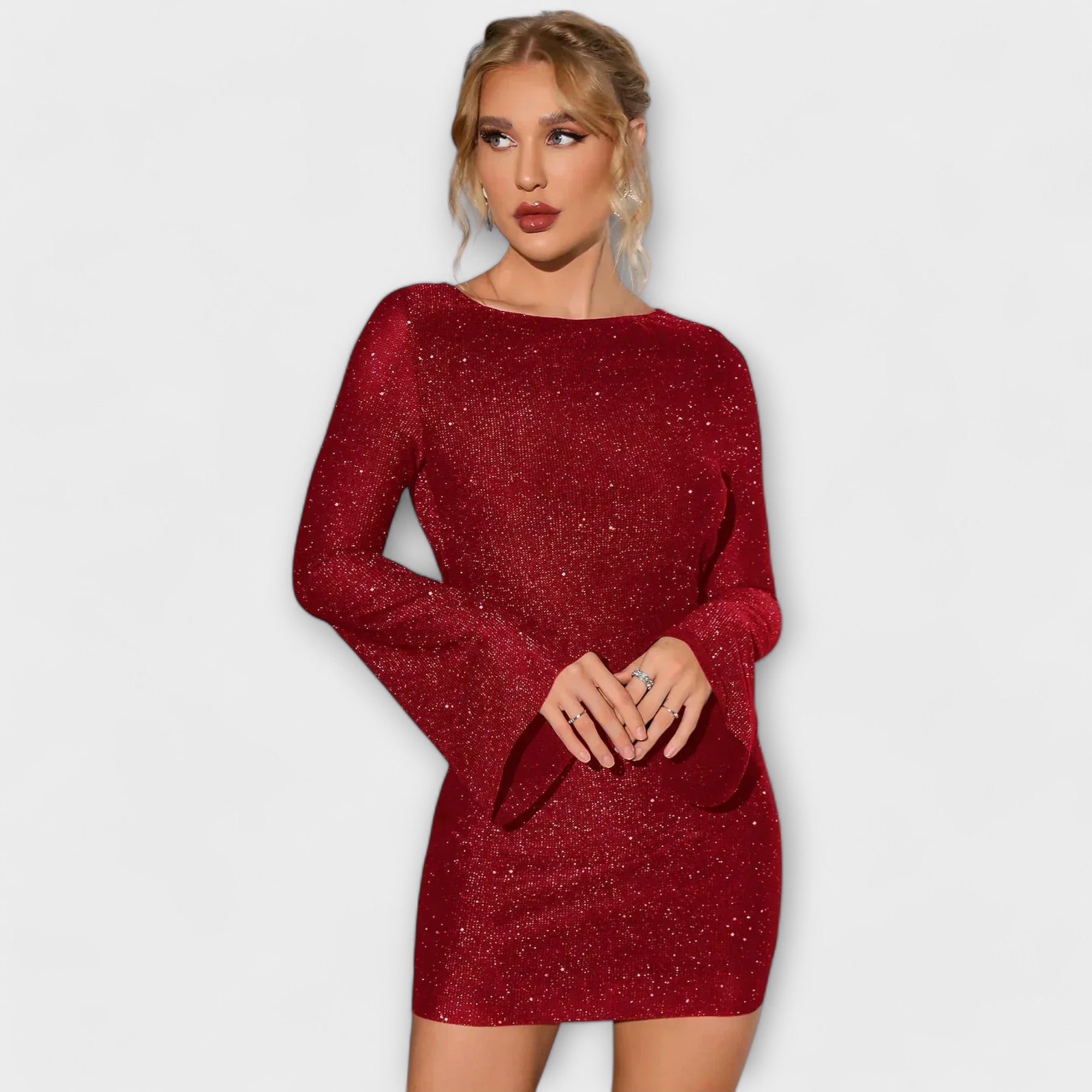 Vestido de Lentejuelas con Espalda Descubierta | Rafa