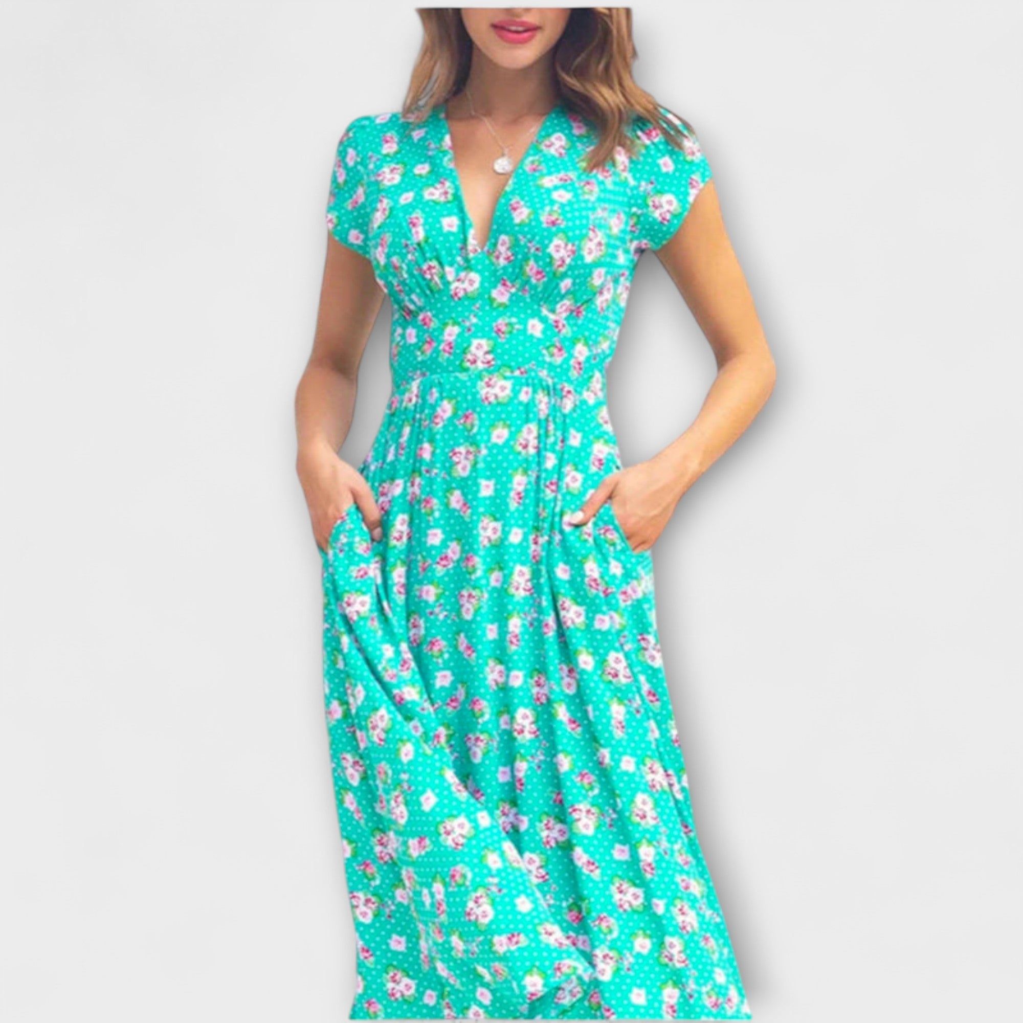 Vestido Midi Camisero con Botones | Alpha