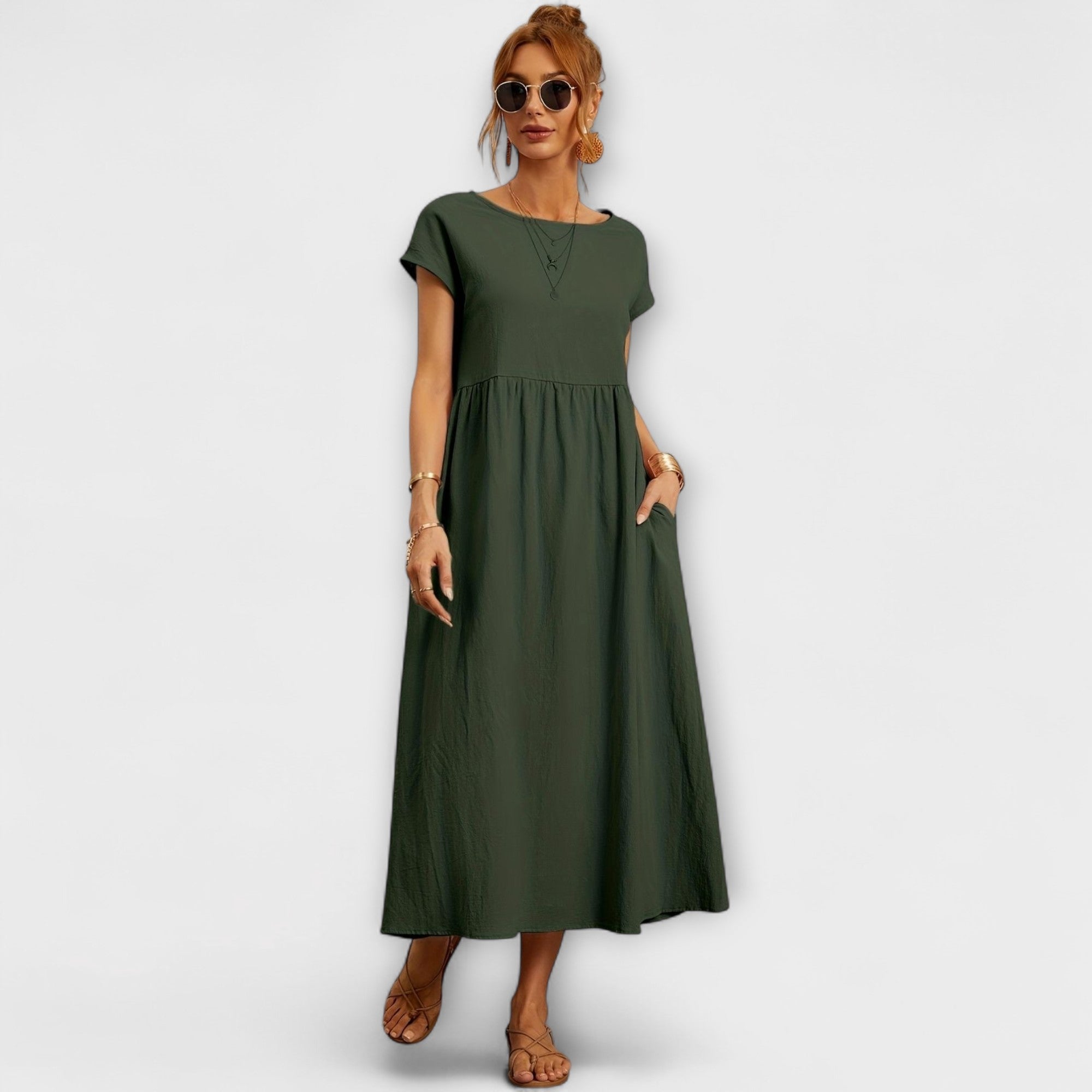 Vestido Largo Blanco Estilo Boho |   Kira