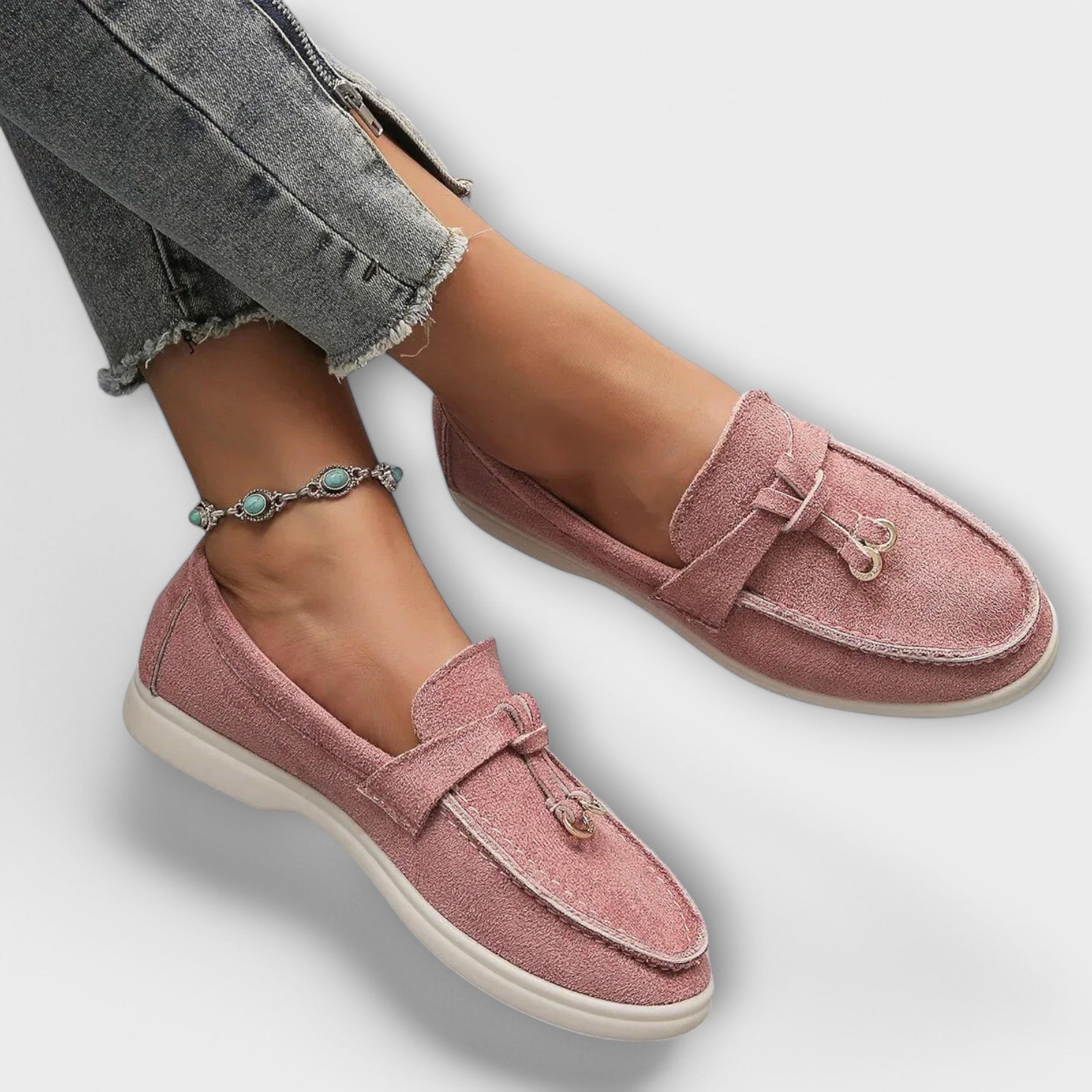 Mocasines de Piel para Mujer con Adorno Metálico | Zyra