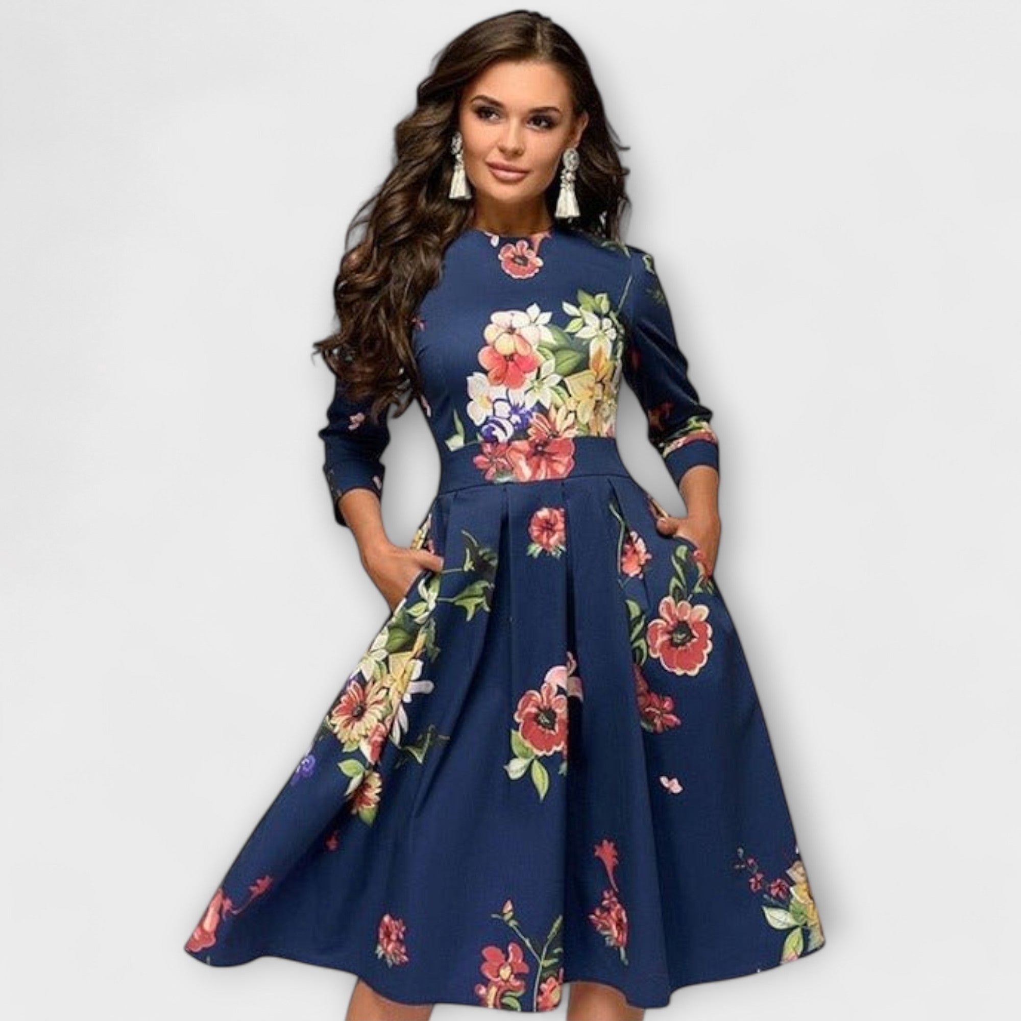 Vestido Elegante Midi a la Rodilla | Bela