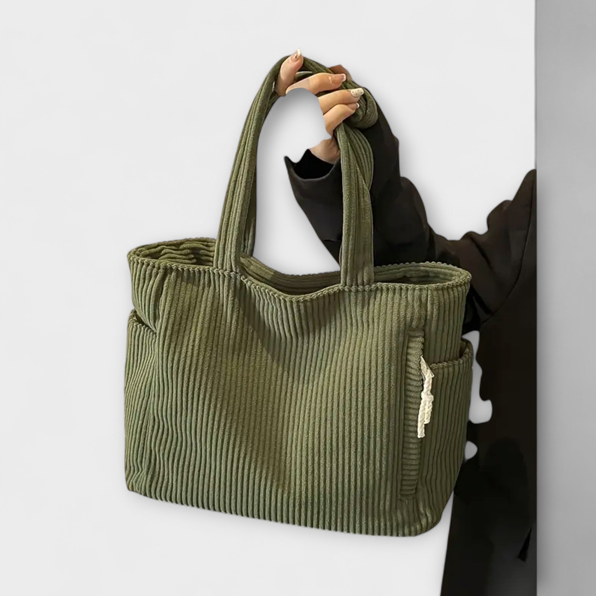 Bolso Tote de Pana con Asa de Cuerda Tilda | Eduarda
