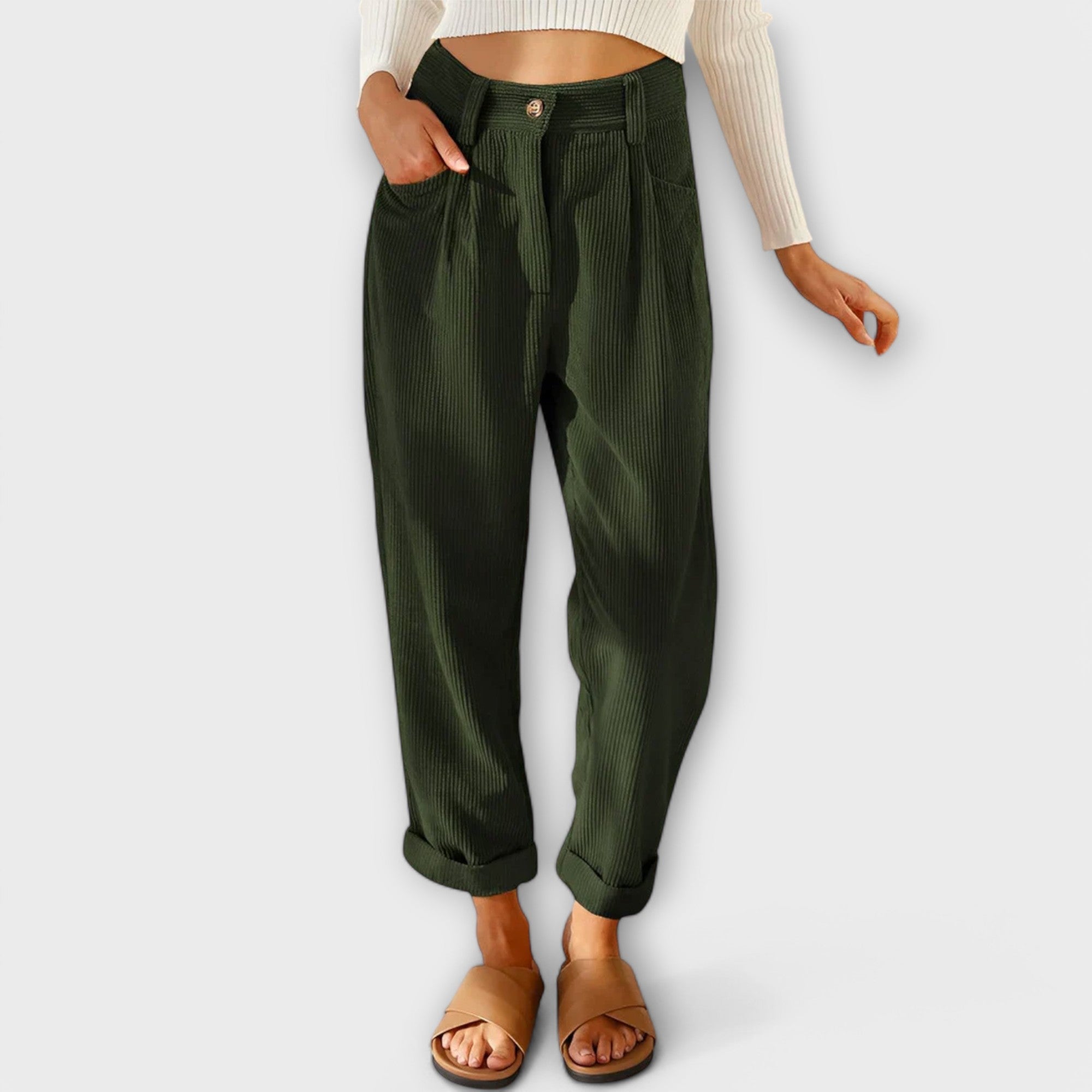 Pantalones de Pana de Pernera Ancha | Kyra
