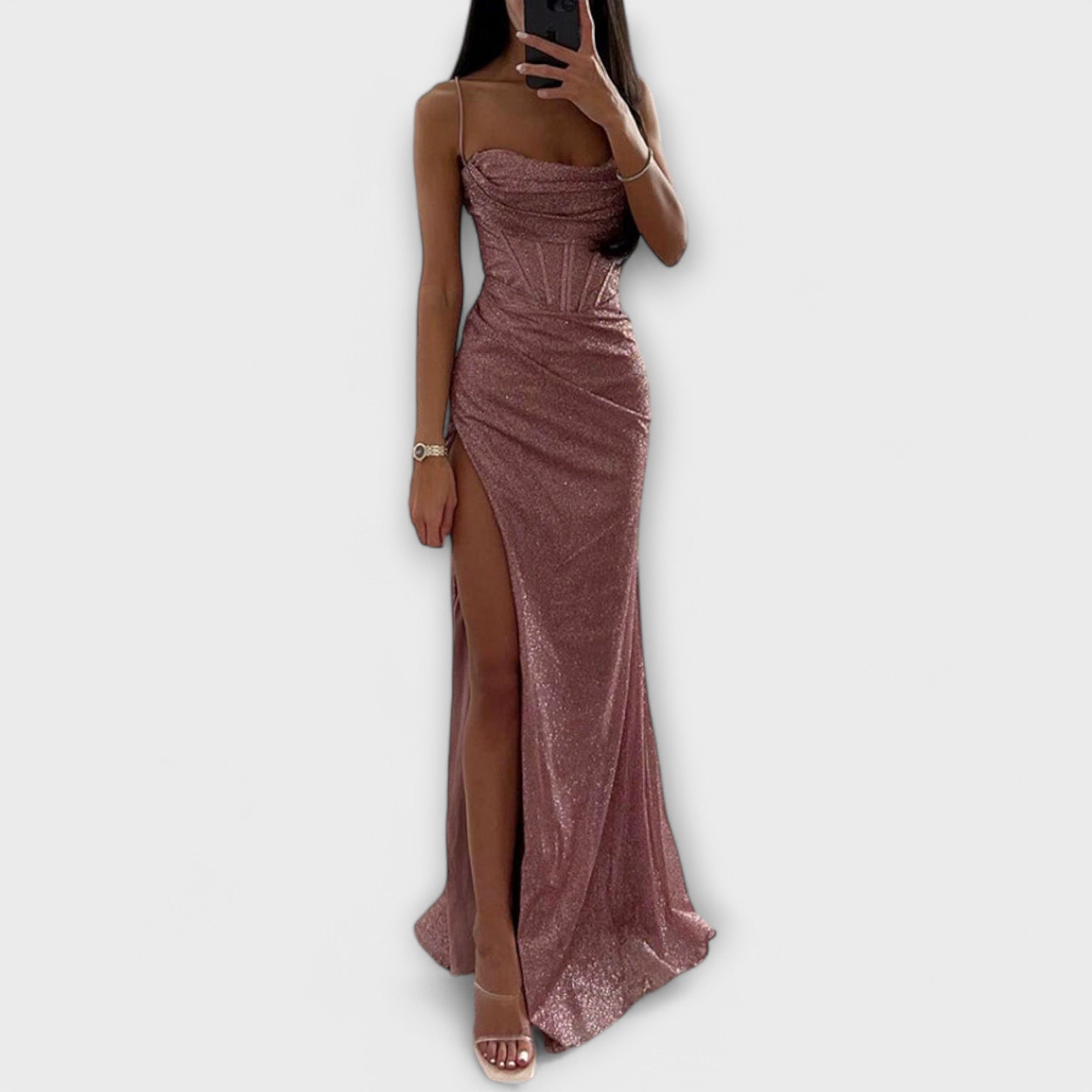Vestido de Fiesta Corto de Lentejuelas | Brillos