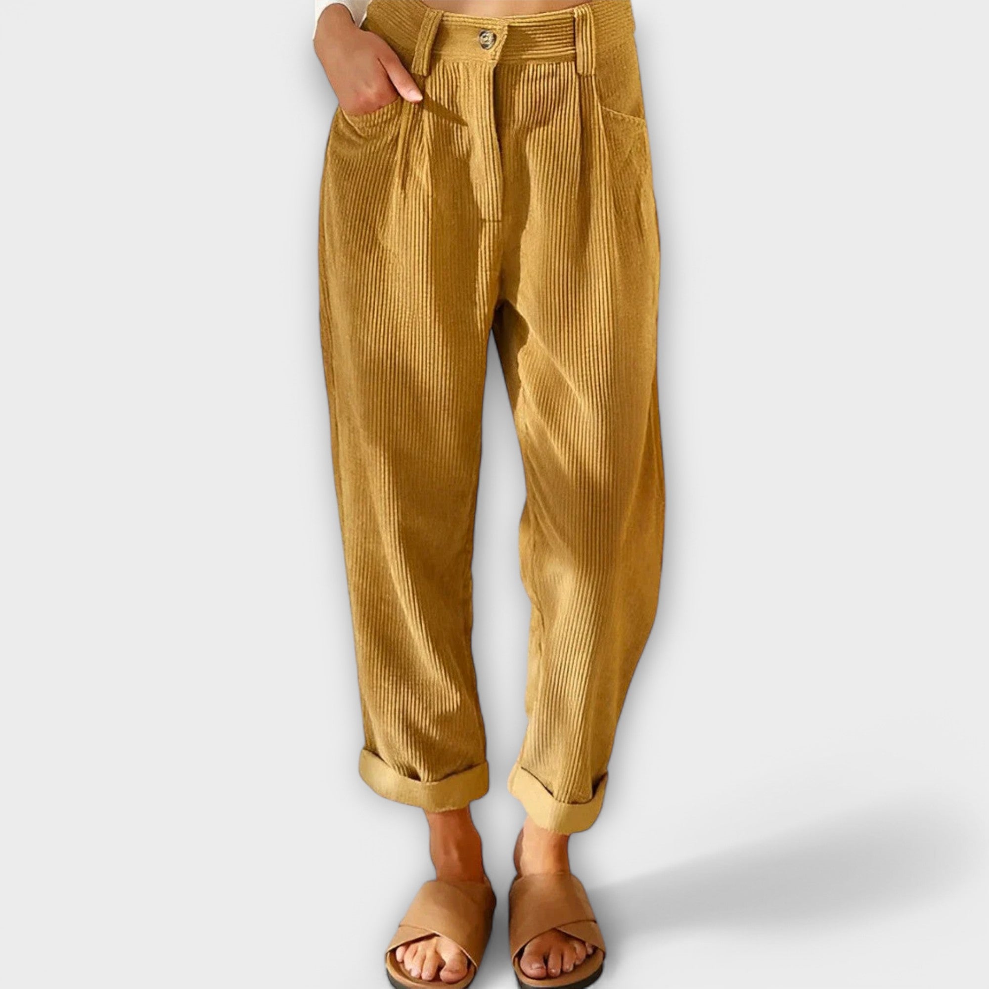 Pantalones de Pana de Pernera Ancha | Kyra