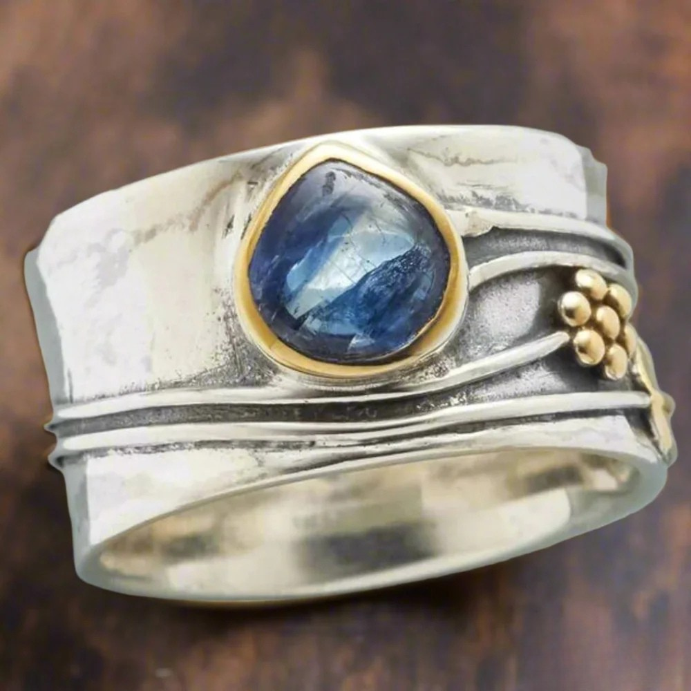 Anillo de Meditación Bohemio con Piedras Naturales | Lani