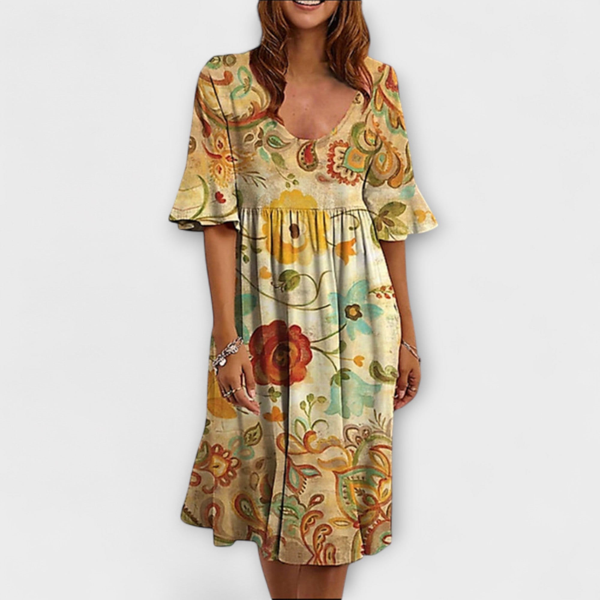 Vestido de Verano de Algodón Estilo Casual Chic Ulla | Martina