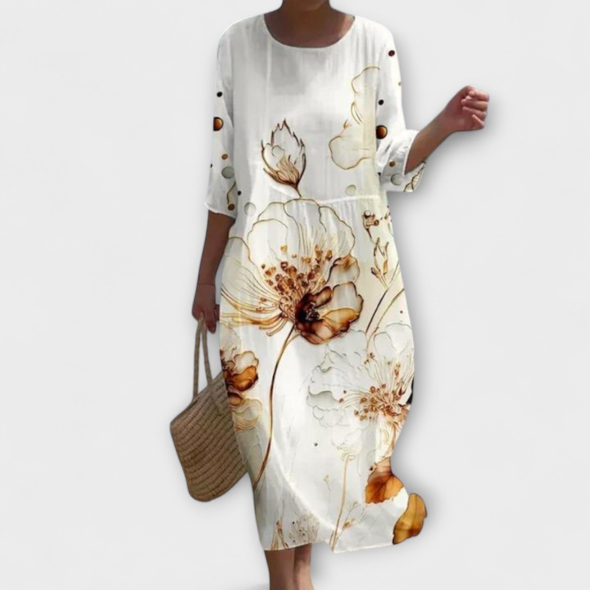 Vestido Largo de Flores para Mujer | Rixa
