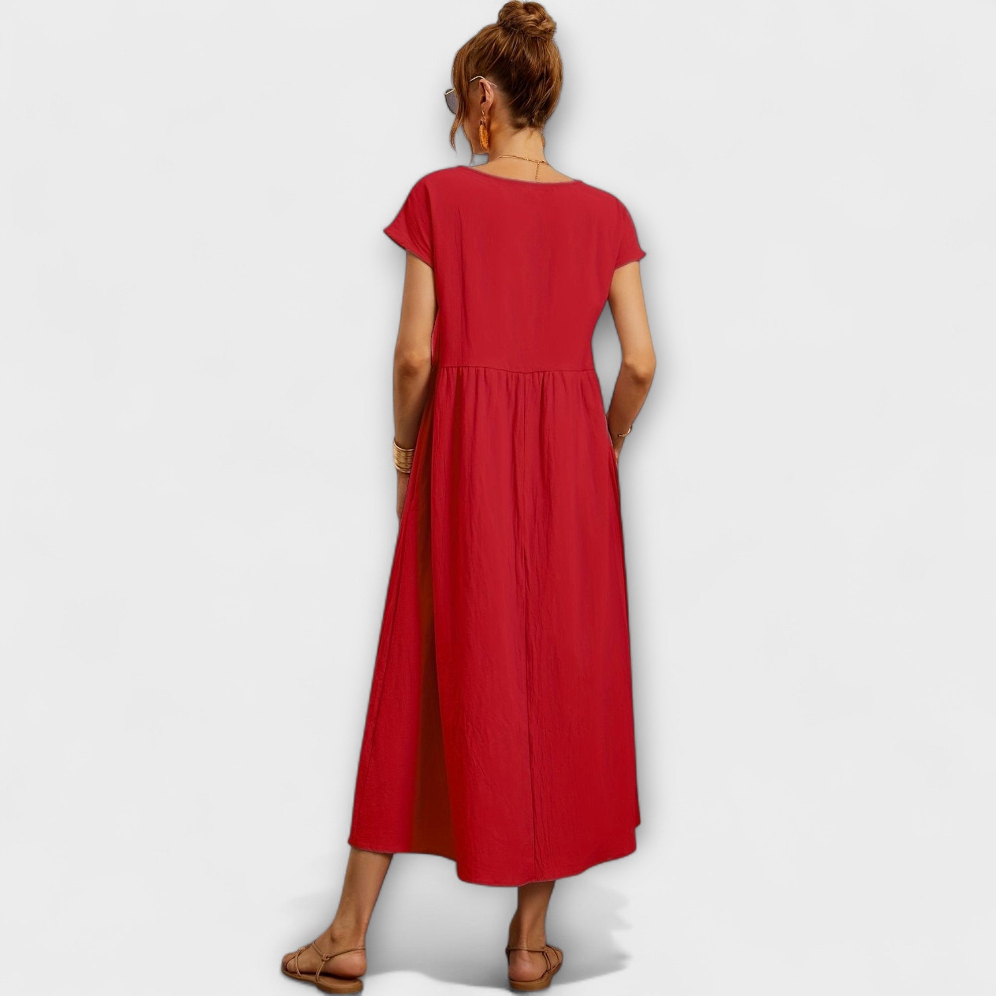 Vestido Largo Blanco Estilo Boho |   Kira