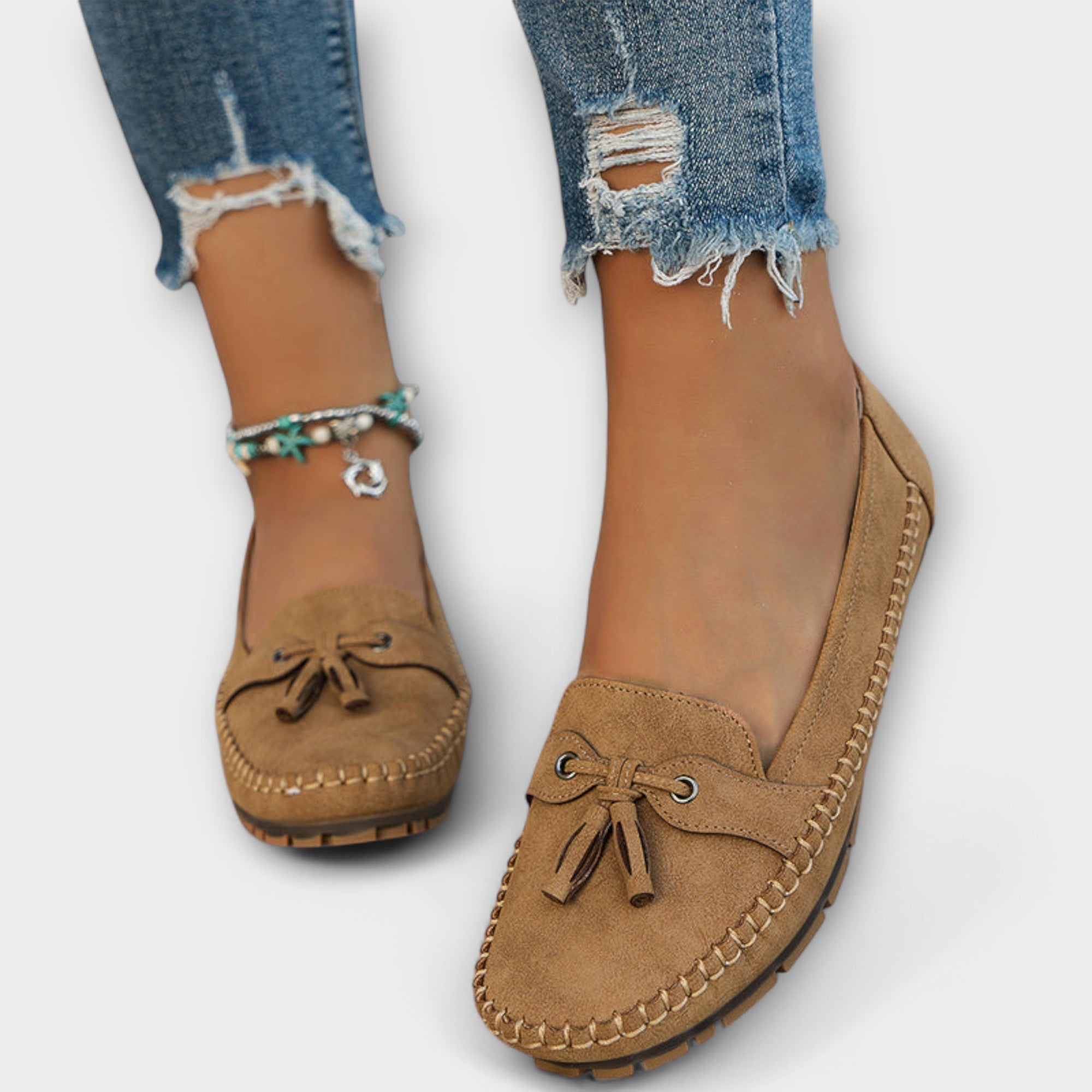 Mocasines de Piel con Plataforma para Mujer | Ori