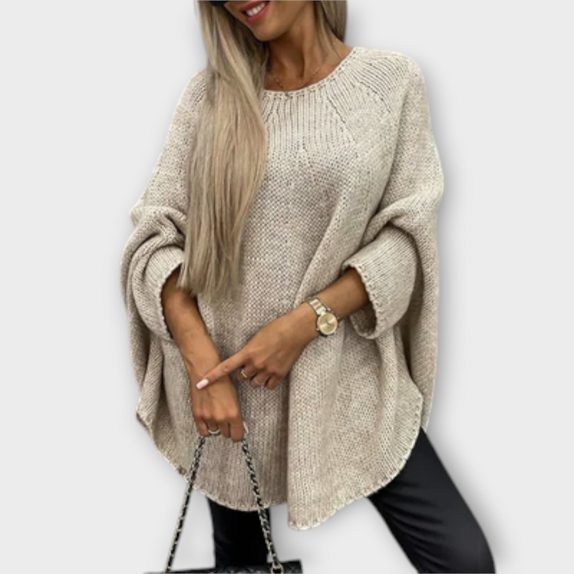 Jersey de Punto con Cuello Redondo para Mujer | Susan
