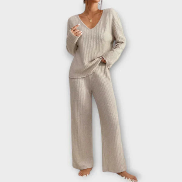Conjunto Loungewear de Punto Canalé para Mujer | Samantha