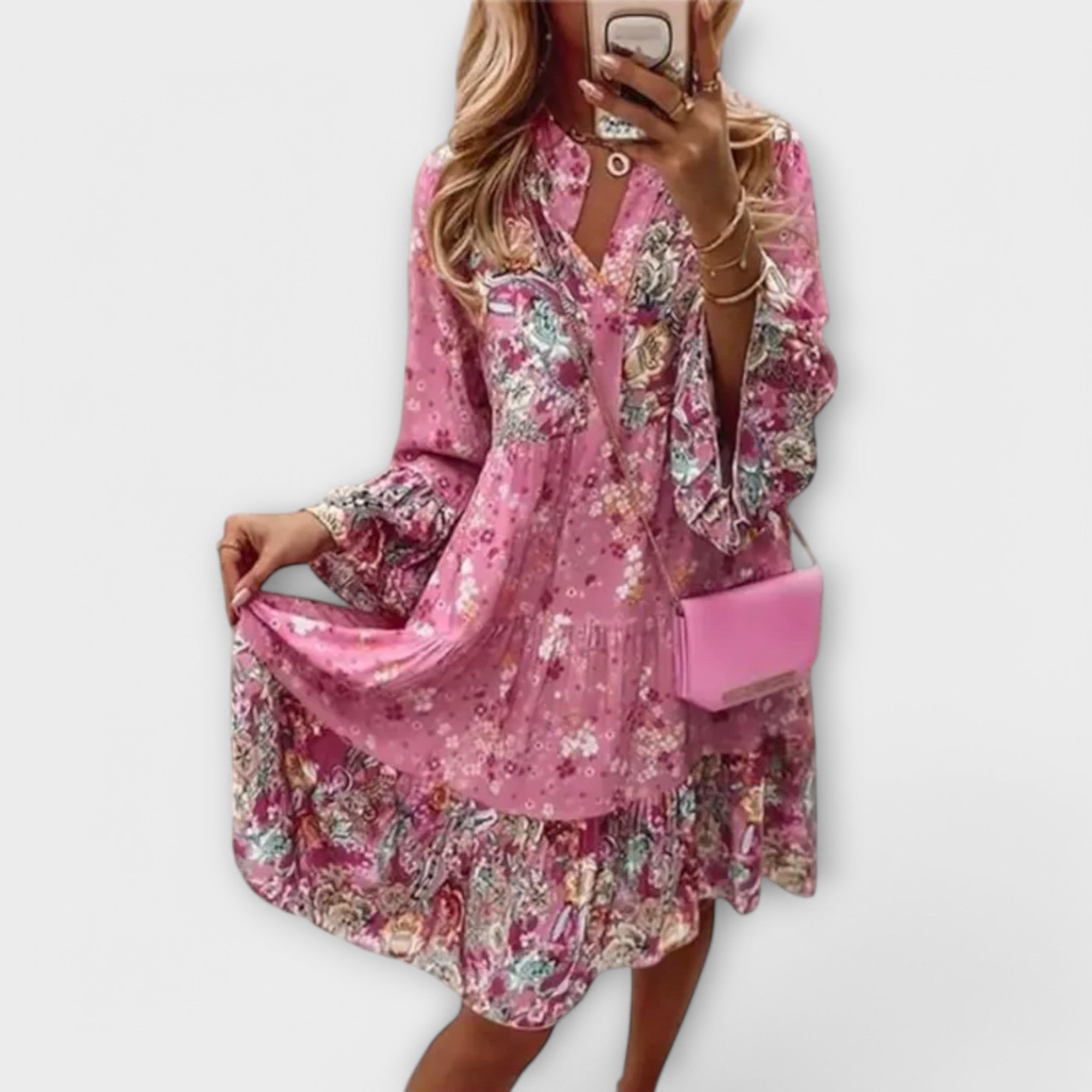 Vestido de Verano Bohemio con Corte en A Valer | Vicky