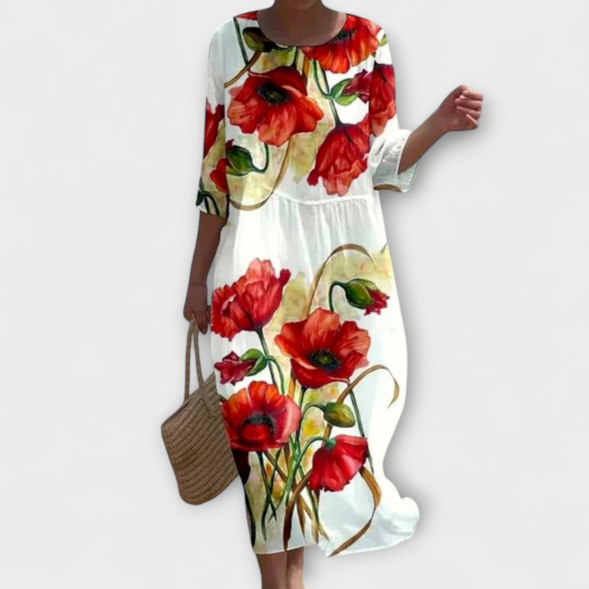 Vestido Largo de Flores para Mujer | Rixa