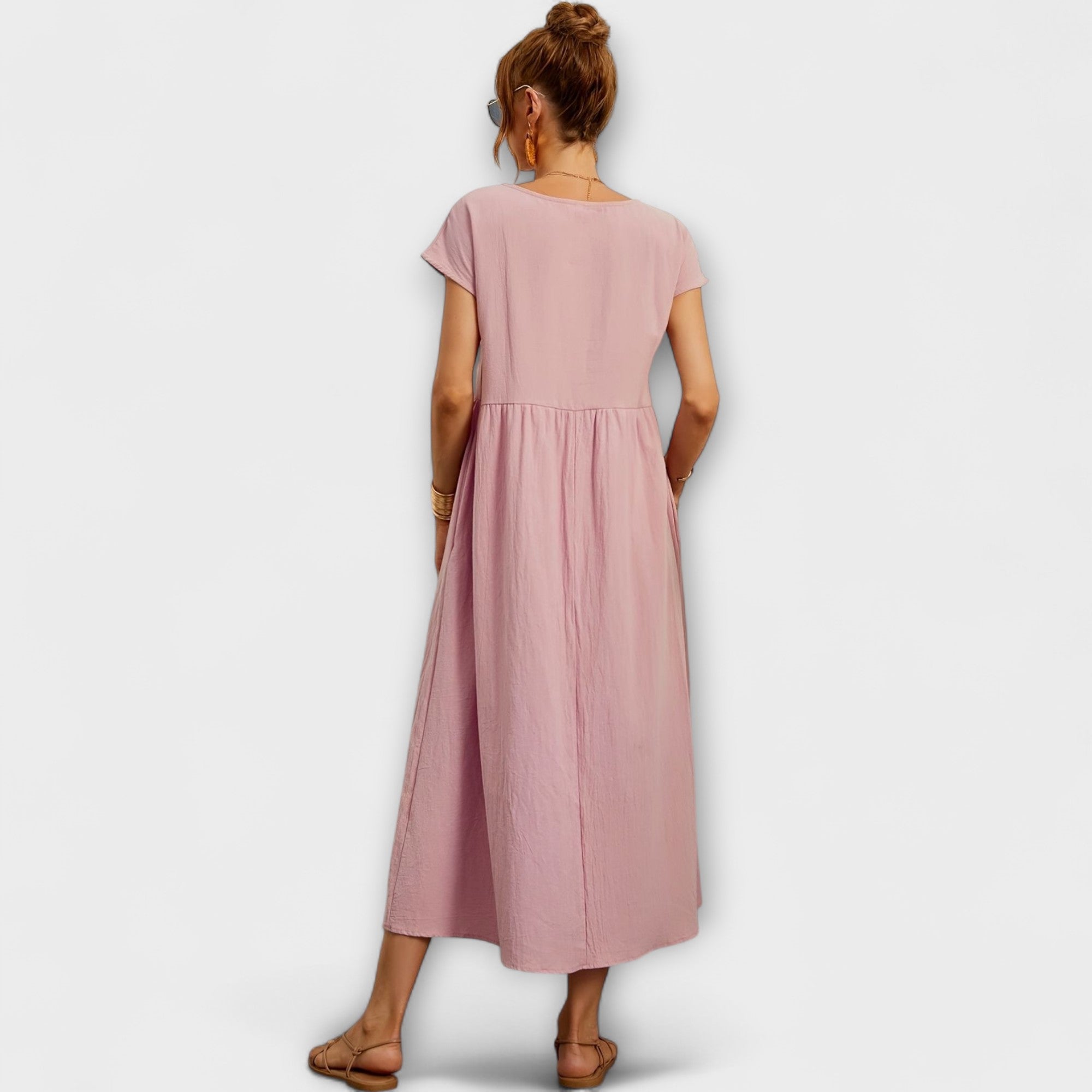 Vestido Largo Blanco Estilo Boho |   Kira