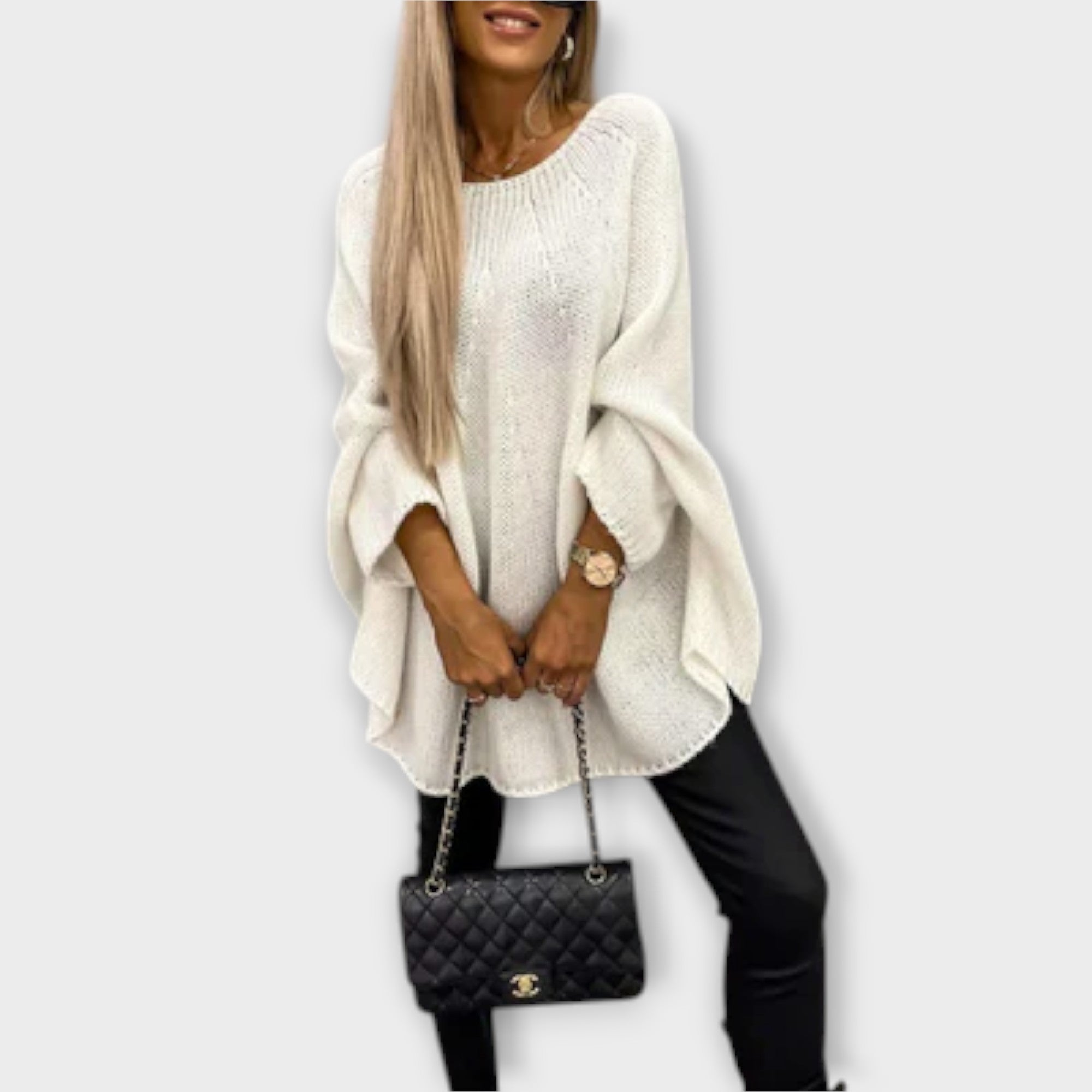 Jersey de Punto con Cuello Redondo para Mujer | Susan