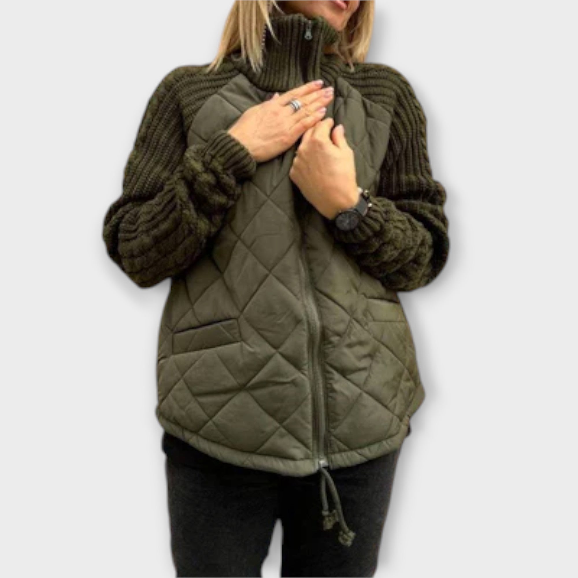 Chaqueta Cortavientos con Cuello Alto para Mujer | Kattie